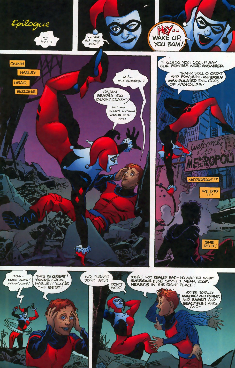 Read online Harley Quinn: Our Worlds at War comic -  Issue # Full - 36