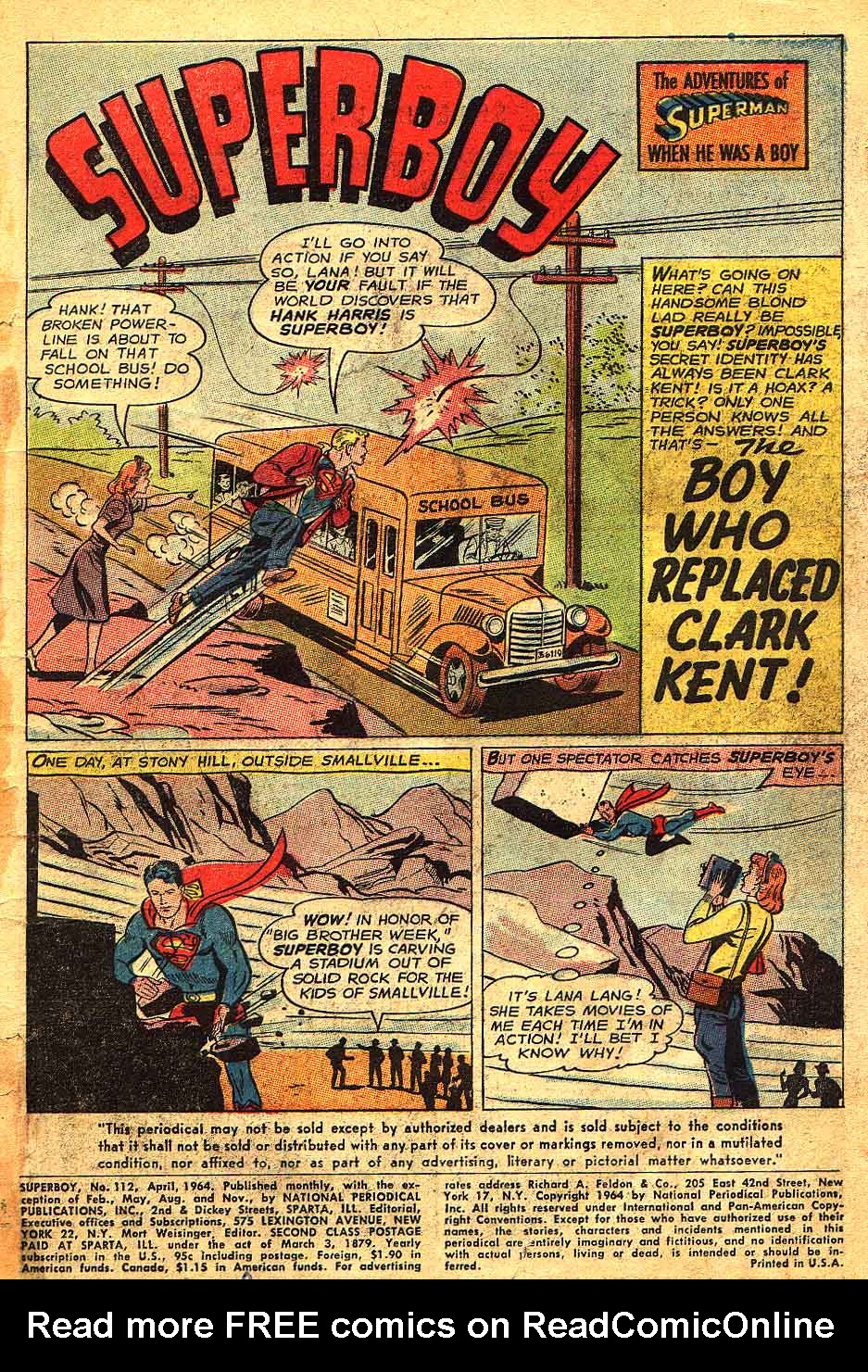 Read online Superboy (1949) comic -  Issue #112 - 2