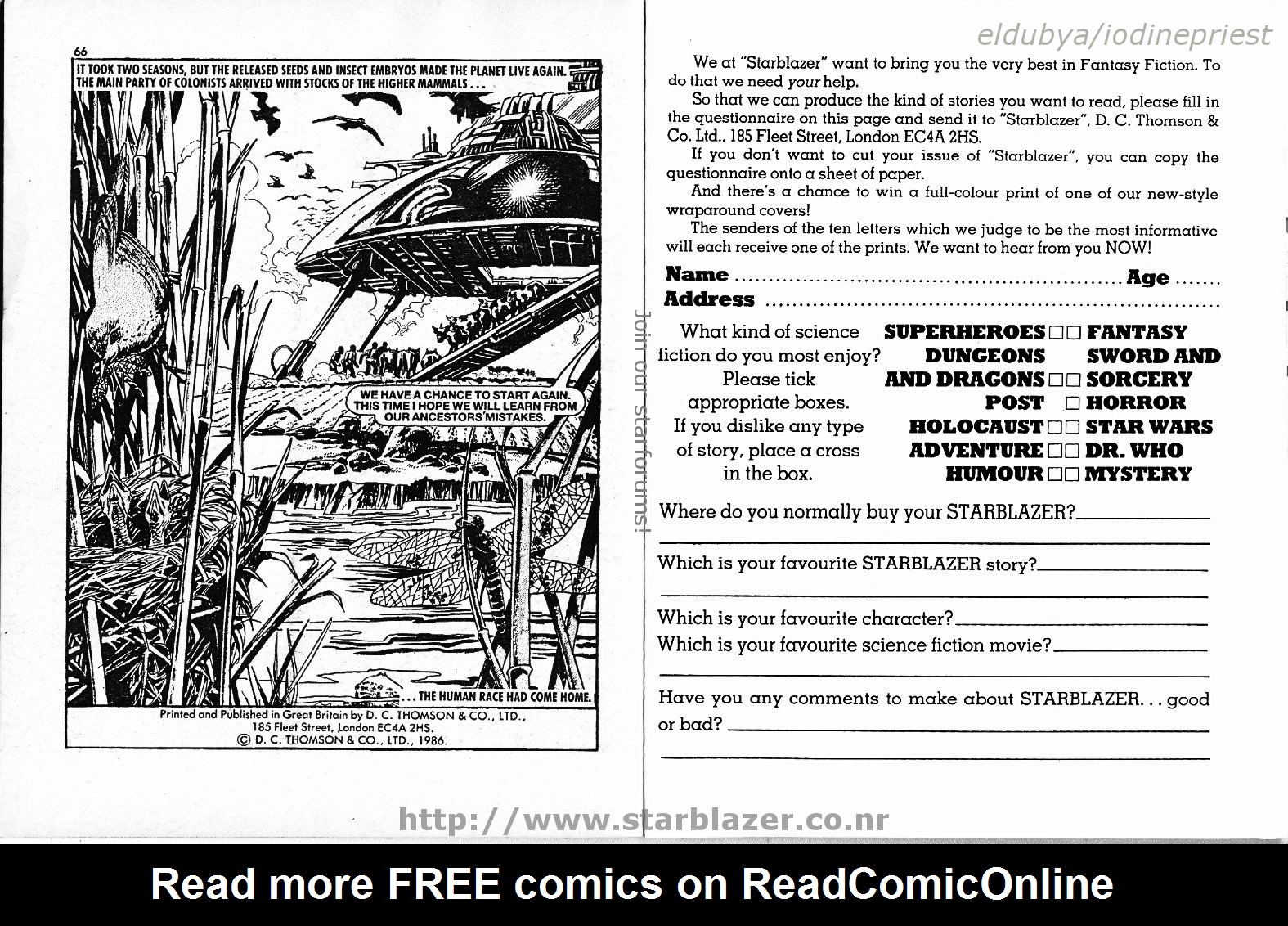 Read online Starblazer comic -  Issue #178 - 35