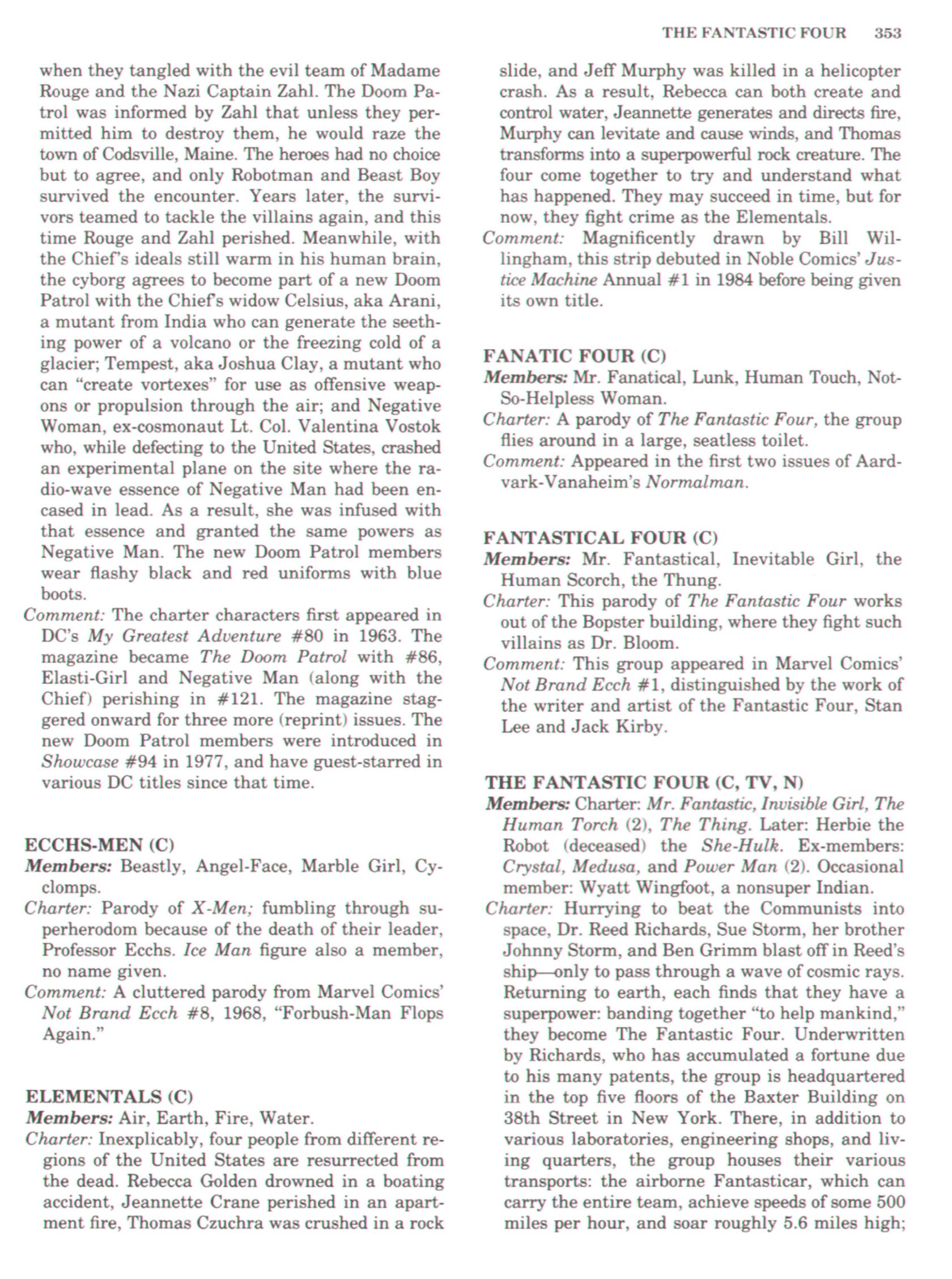 Read online The Encyclopedia of Superheroes comic -  Issue # TPB (Part 4) - 87