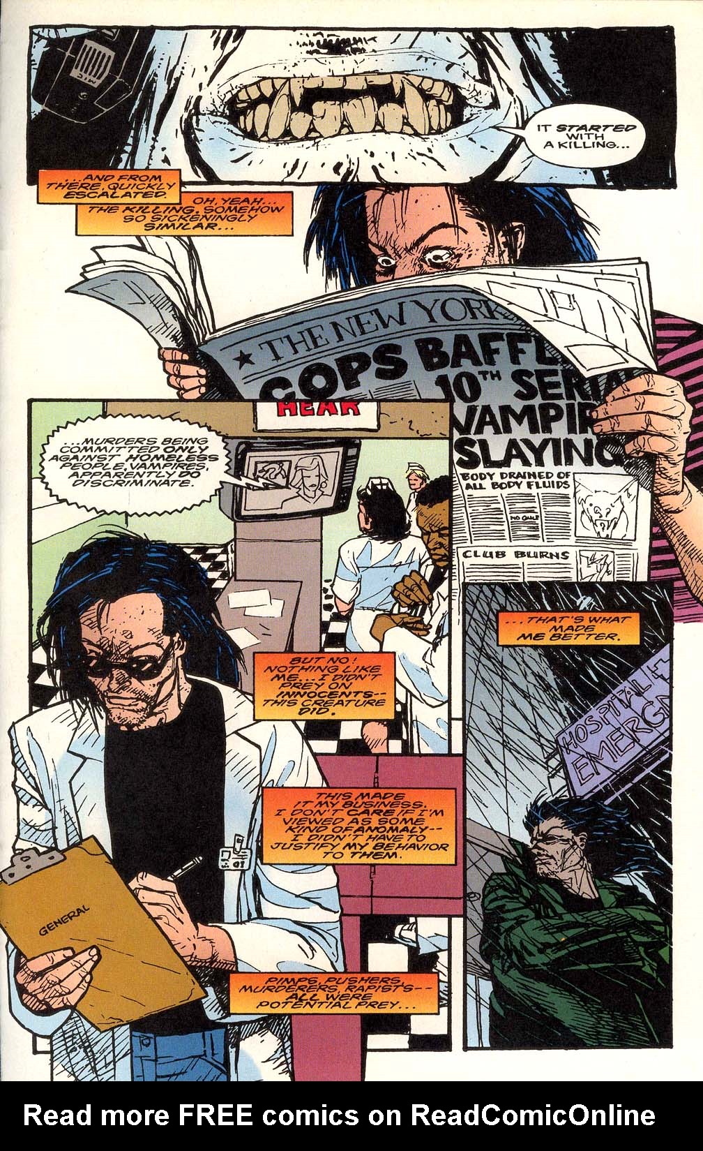 Read online Morbius: The Living Vampire (1992) comic -  Issue #25 - 26