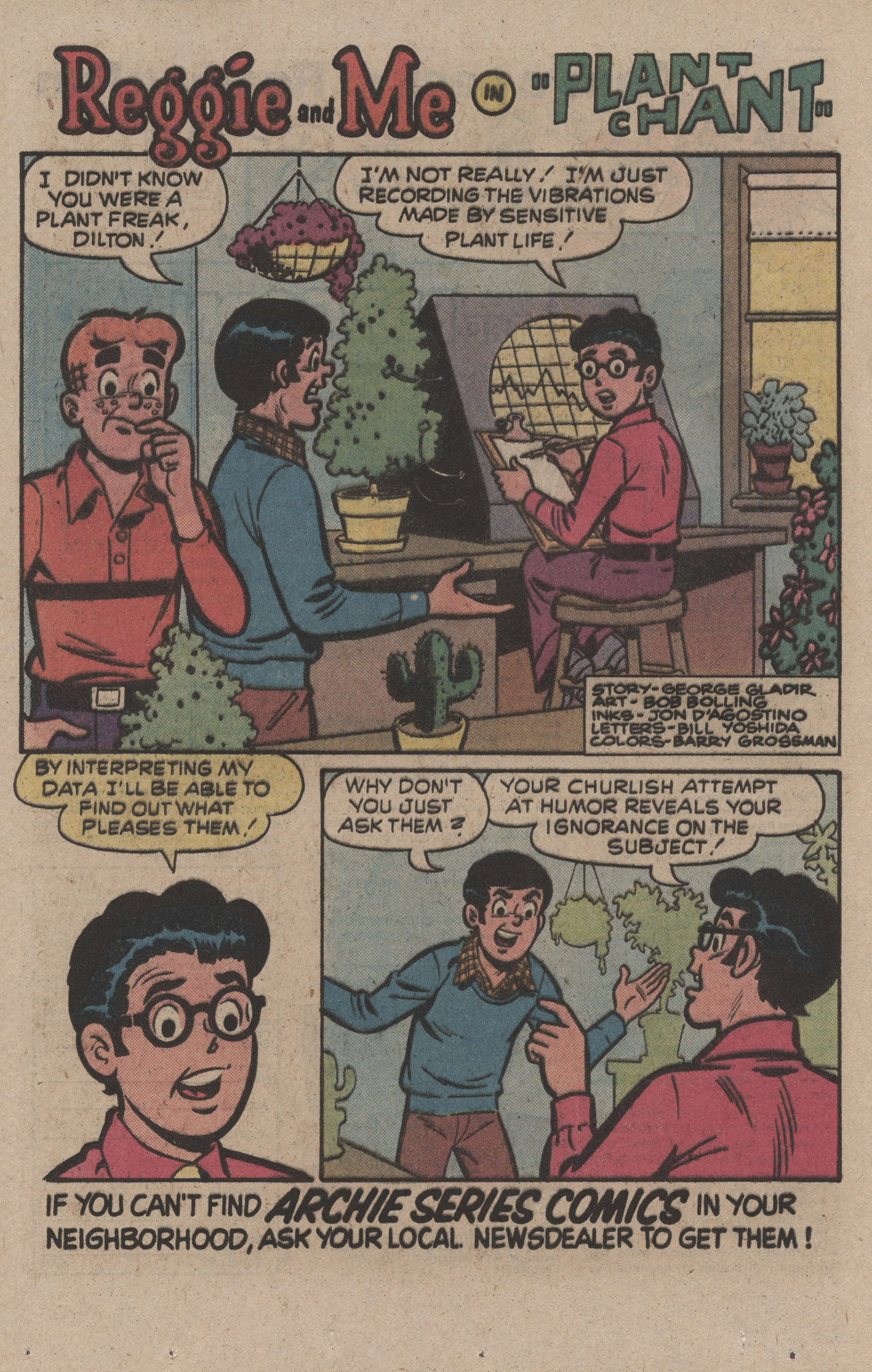 Read online Reggie and Me (1966) comic -  Issue #126 - 20