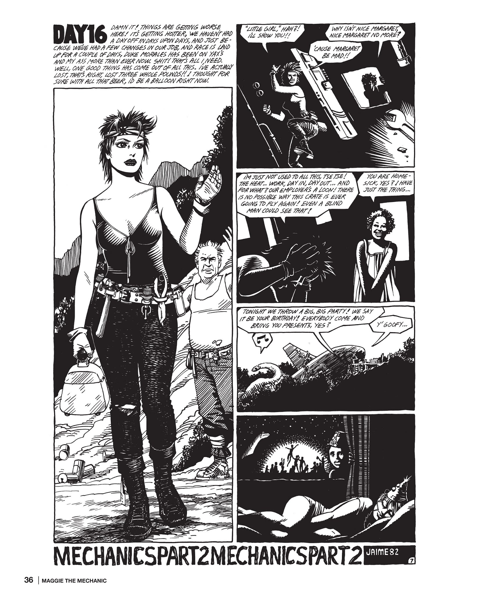 Read online Maggie the Mechanic: The Love & Rockets Library - Locas comic -  Issue # TPB (Part 1) - 36