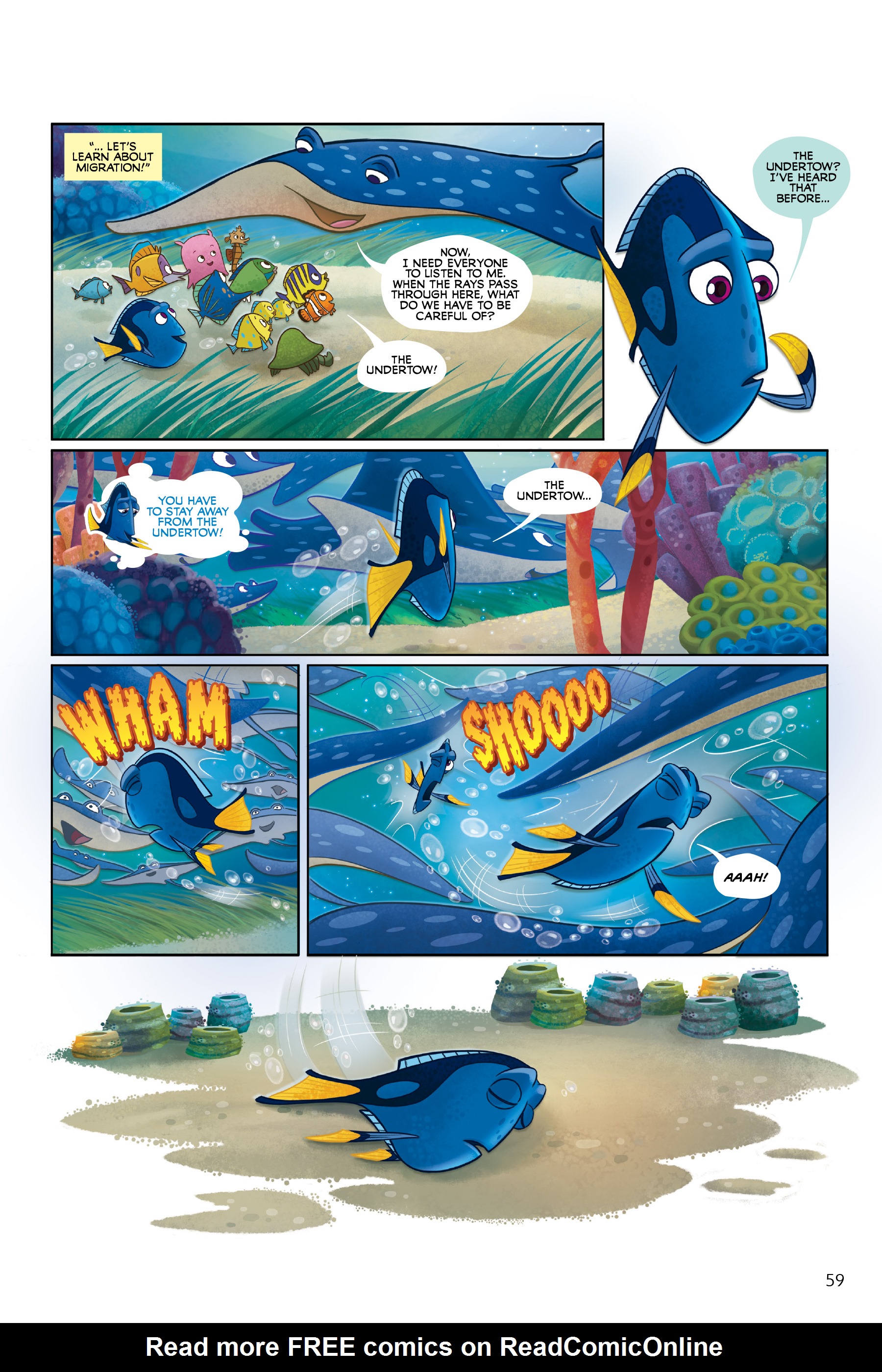 Read online Disney/PIXAR Finding Nemo and Finding Dory: The Story of the Movies in Comics comic -  Issue # TPB - 59