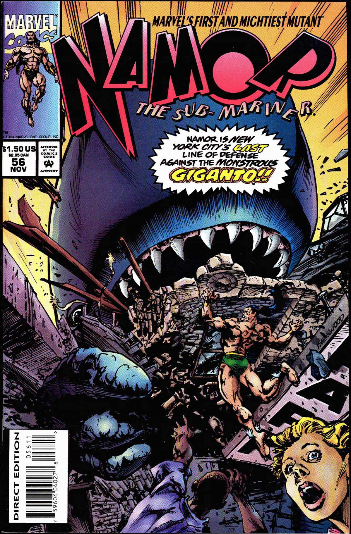 Read online Namor, The Sub-Mariner comic -  Issue #56 - 1