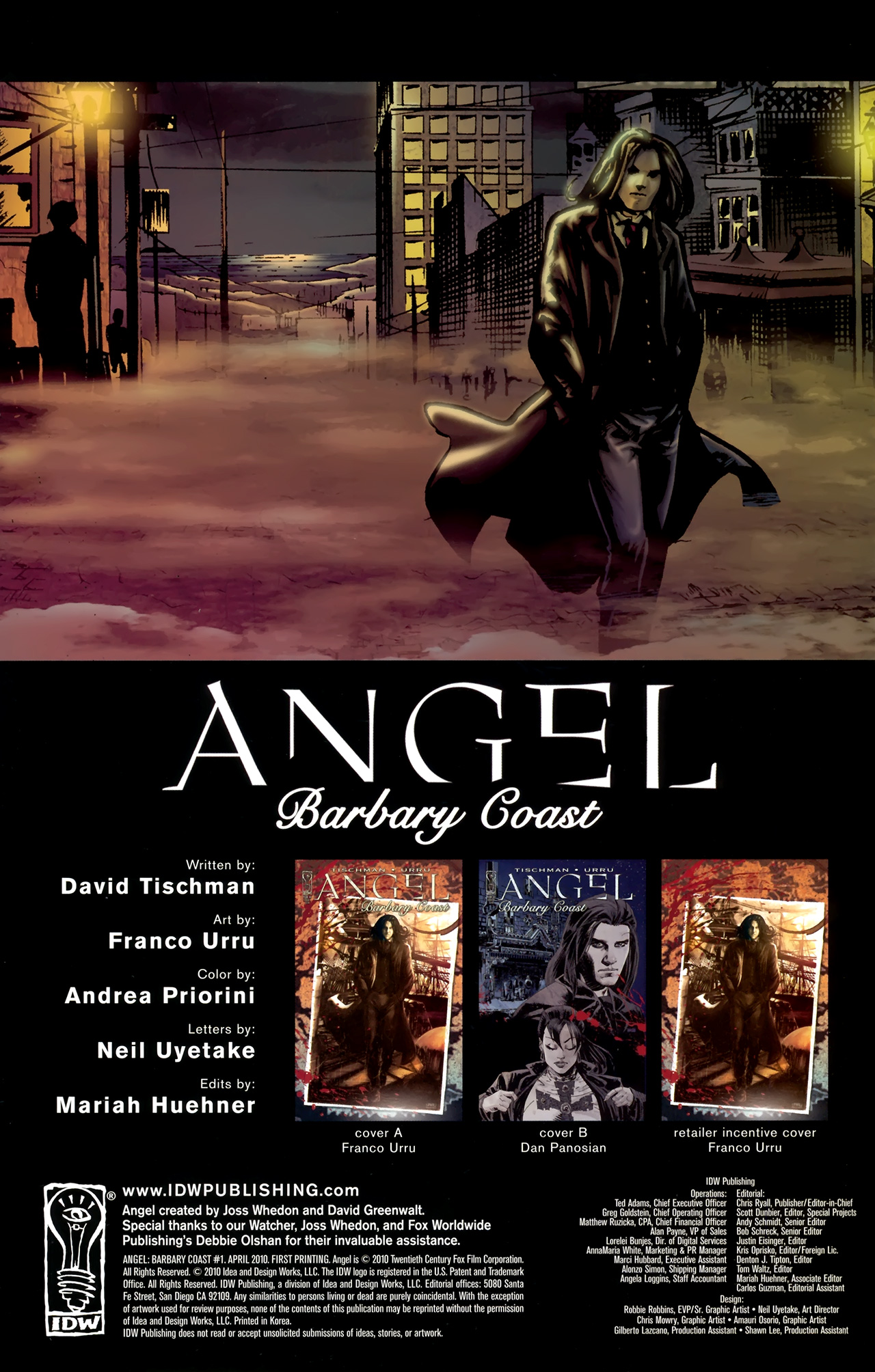 Angel: Barbary Coast Issue #1 #1 - English 3