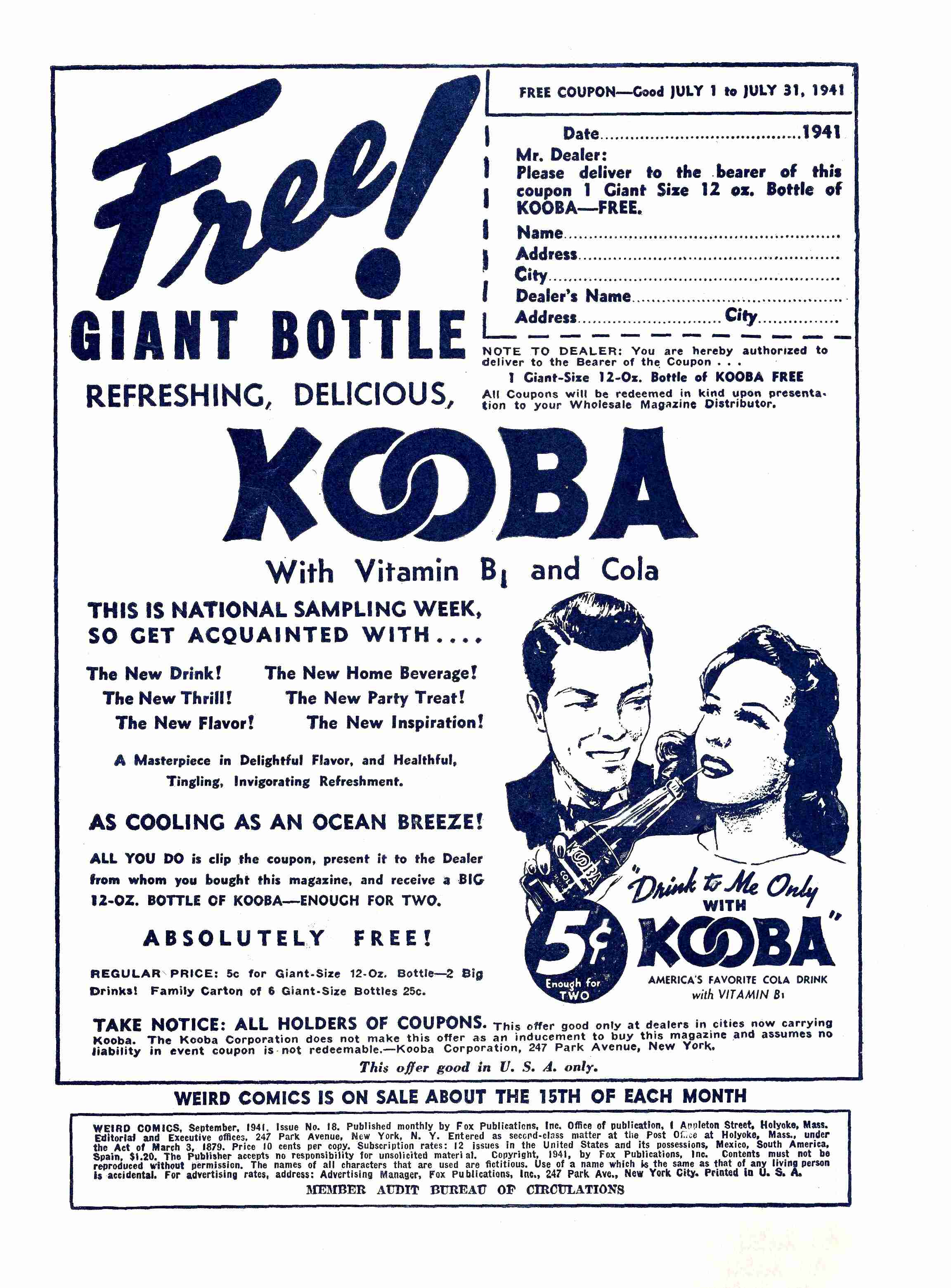 Read online Weird Comics comic -  Issue #18 - 1