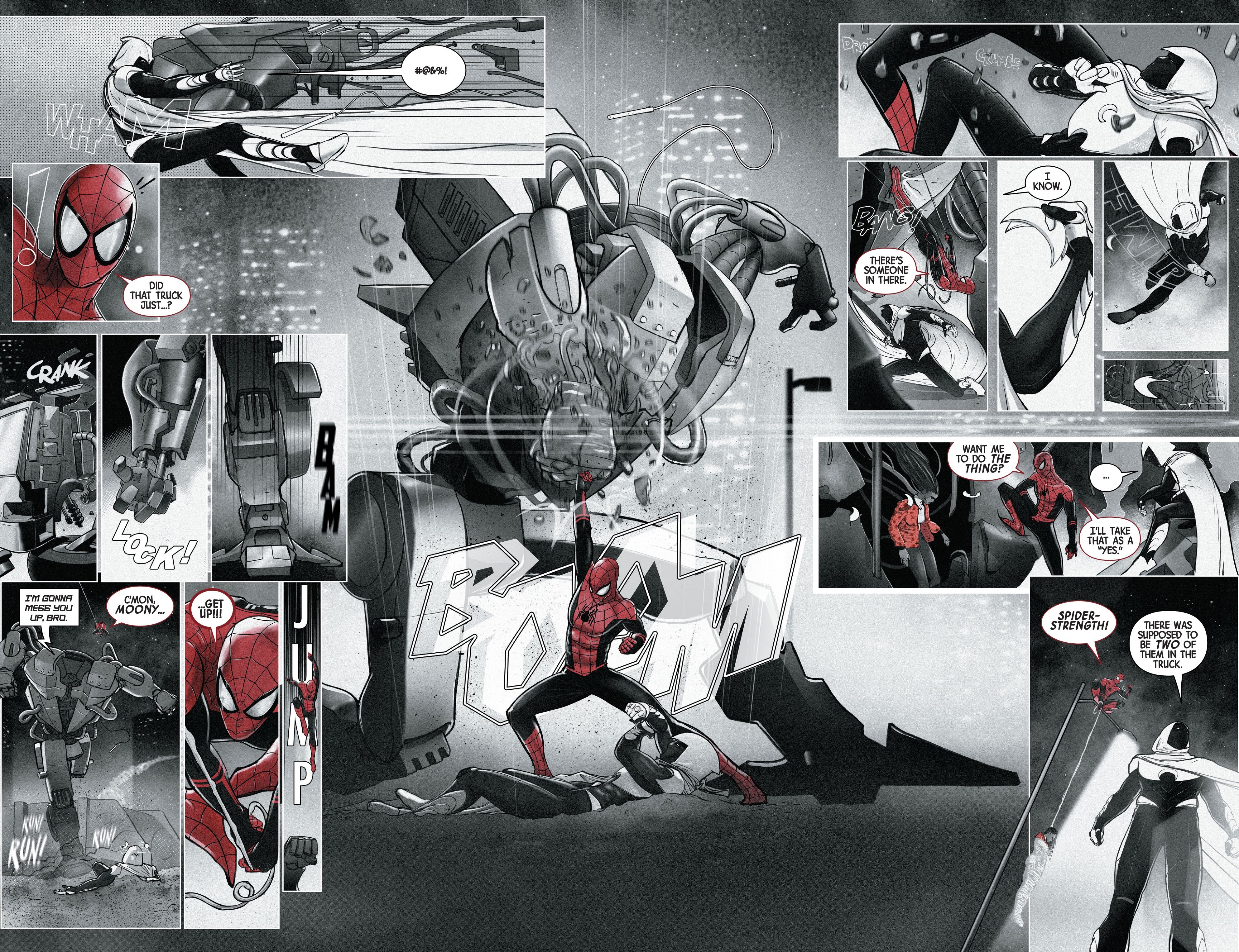 Read online Moon Knight: Black, White & Blood comic -  Issue #1 - 16