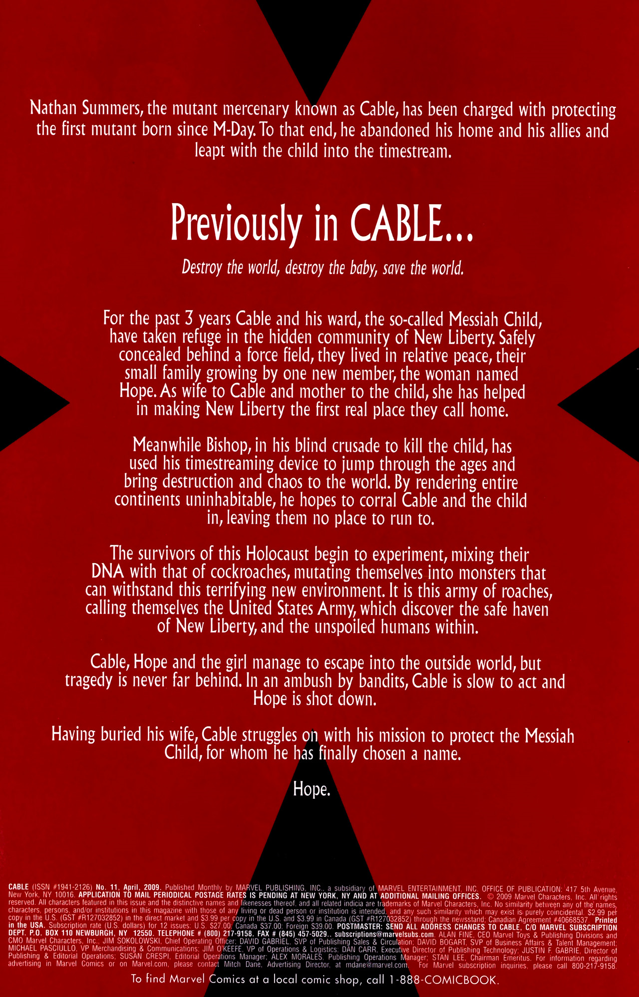 Read online Cable (2008) comic -  Issue #11 - 2