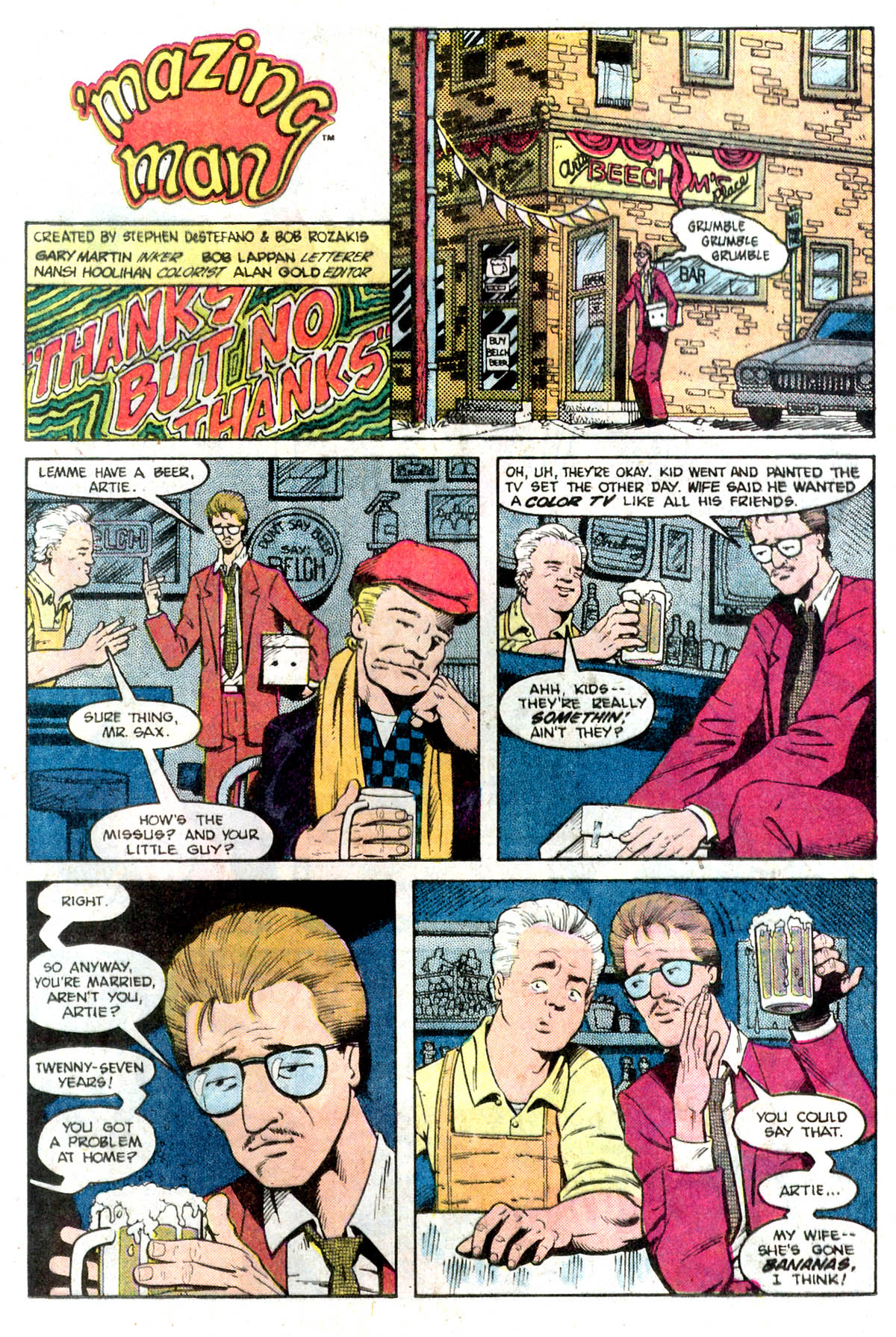 Read online 'Mazing Man comic -  Issue #3 - 20