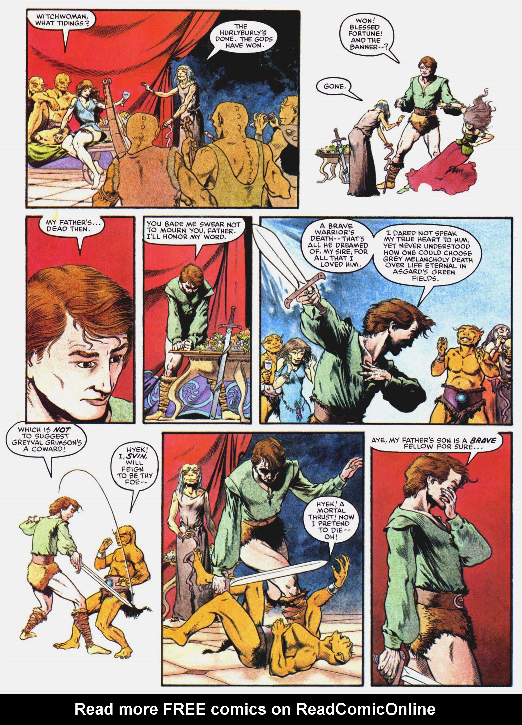 Read online Marvel Graphic Novel comic -  Issue #15 - The Raven Banner - 9