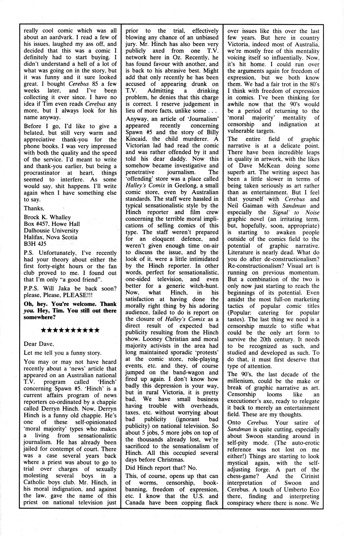 Read online Cerebus comic -  Issue #168 - 31