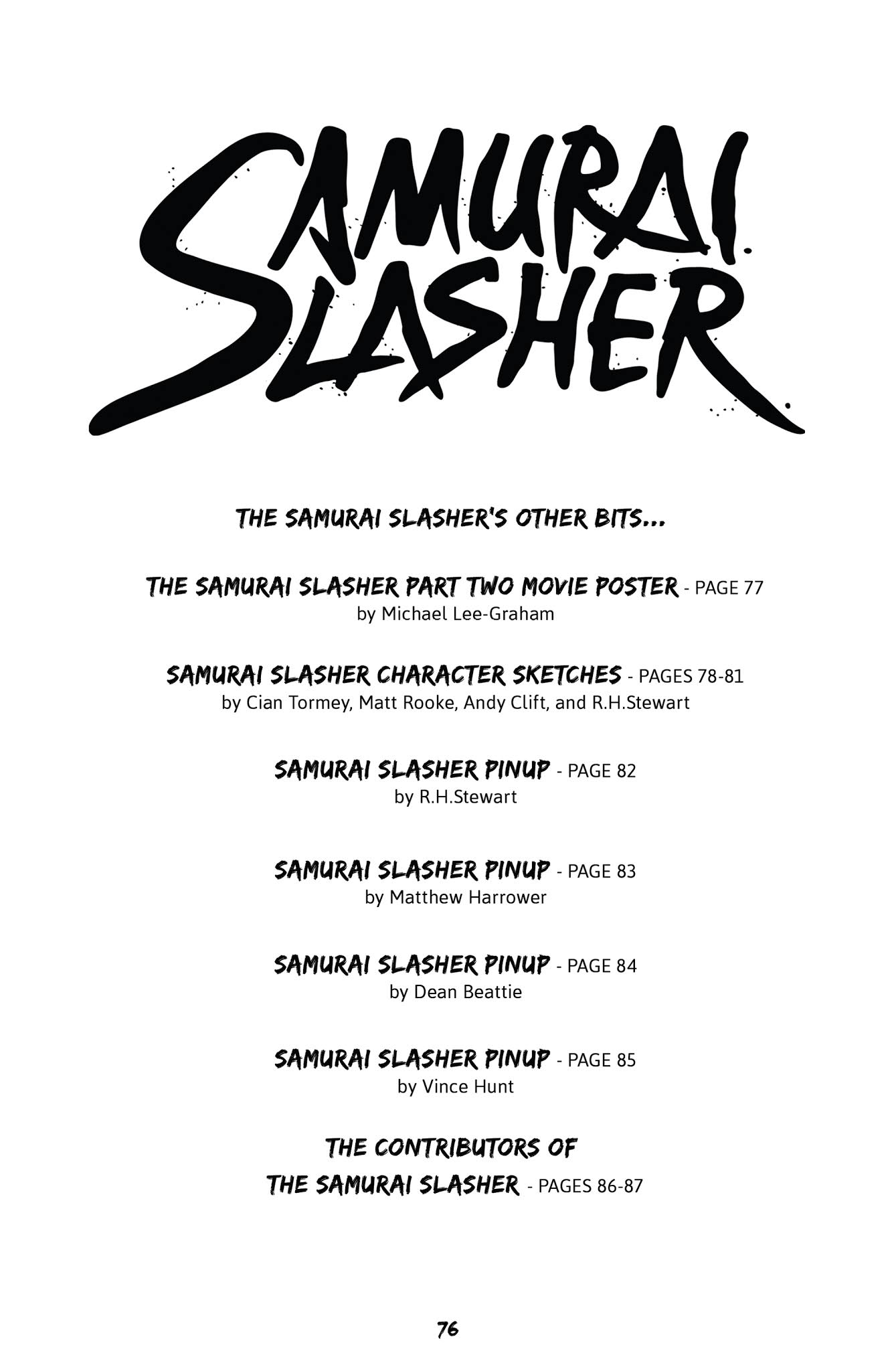 Read online Samurai Slasher comic -  Issue # TPB 2 - 70