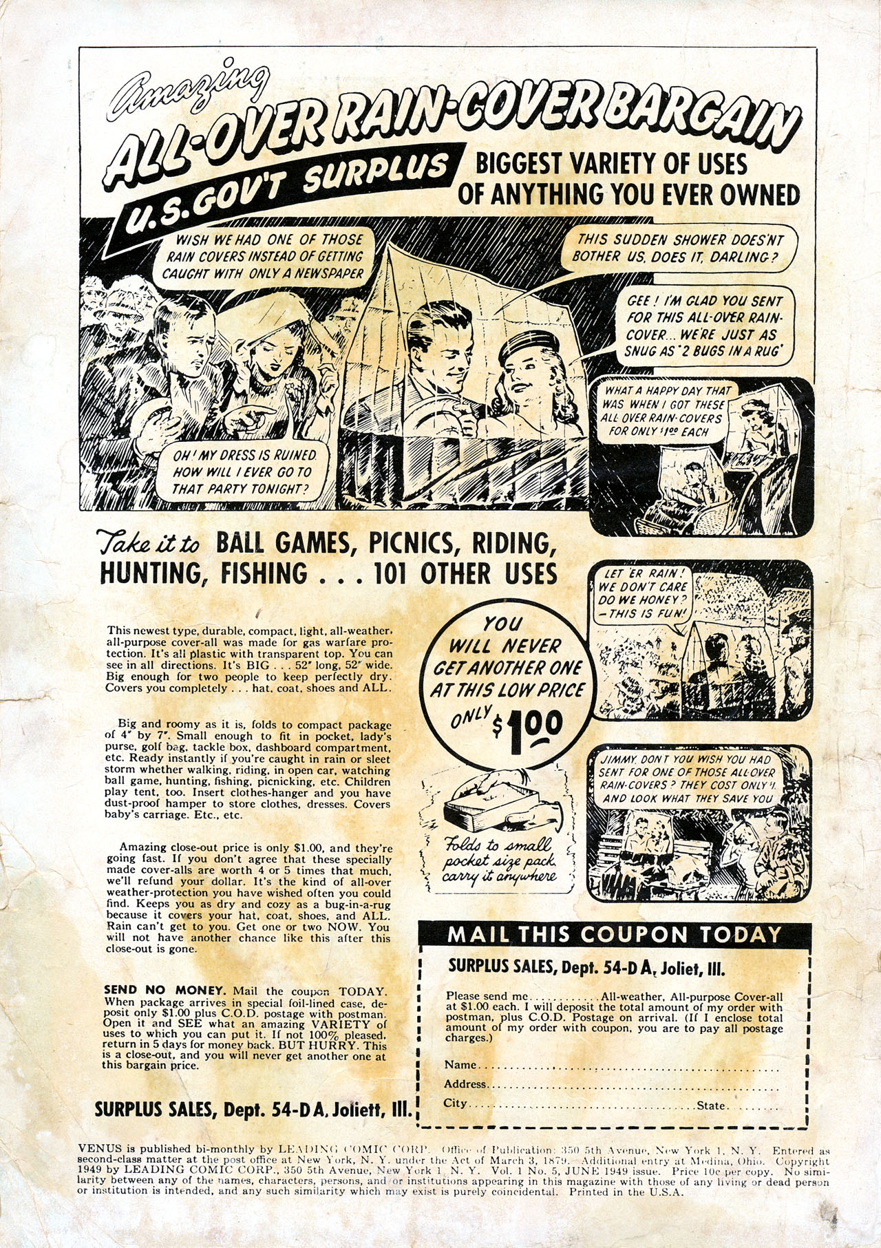 Read online Venus (1948) comic -  Issue #5 - 2