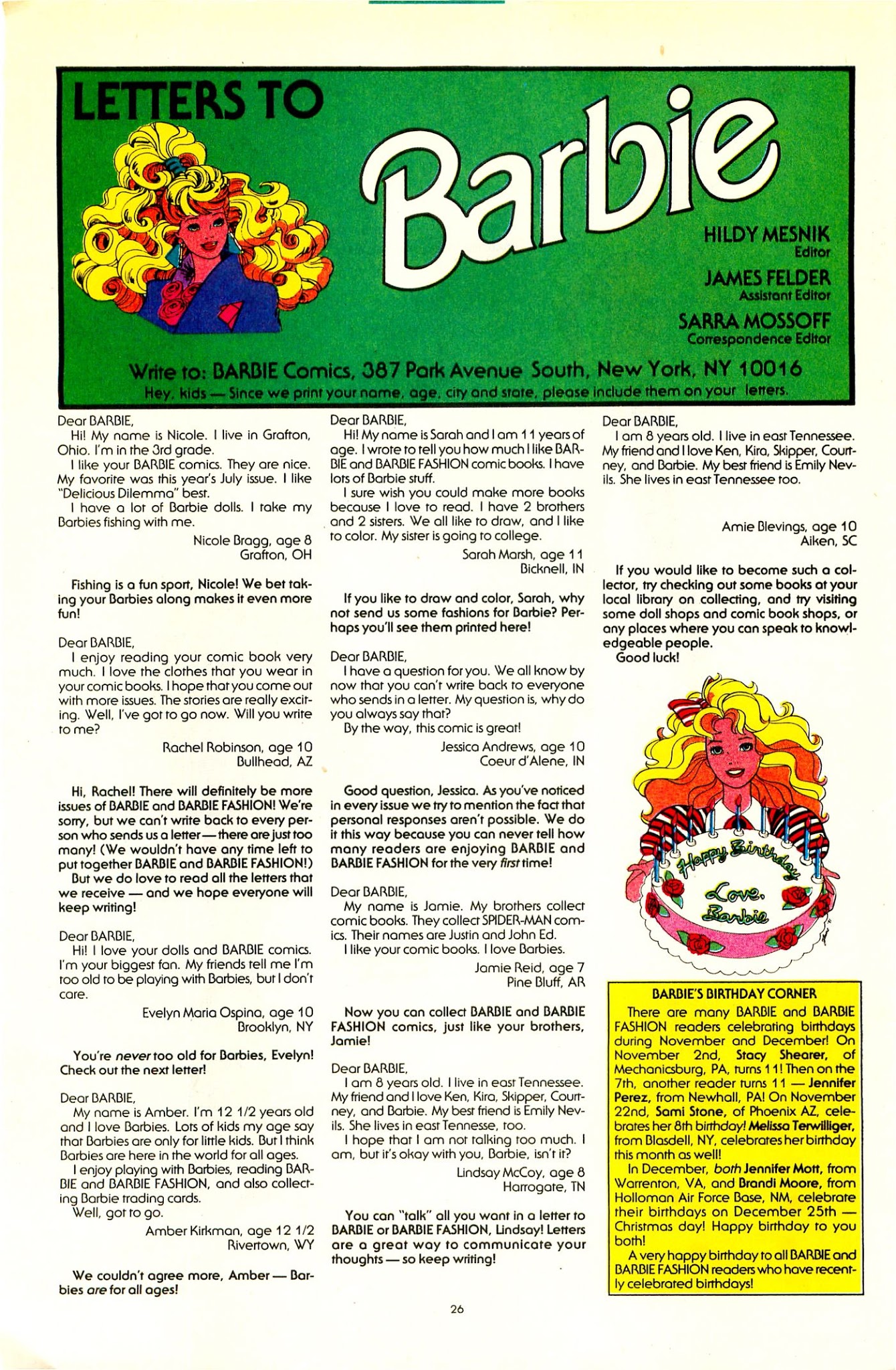 Read online Barbie comic -  Issue #26 - 28