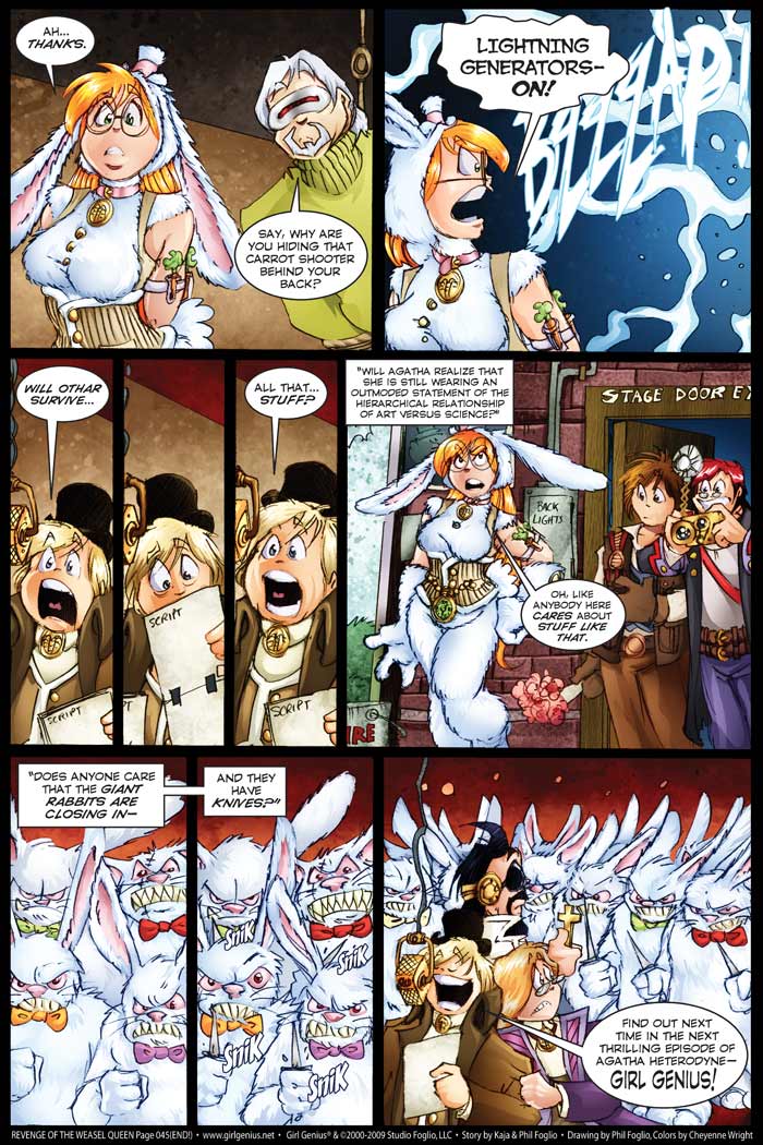 Read online Girl Genius (2002) comic -  Issue #9 - 142