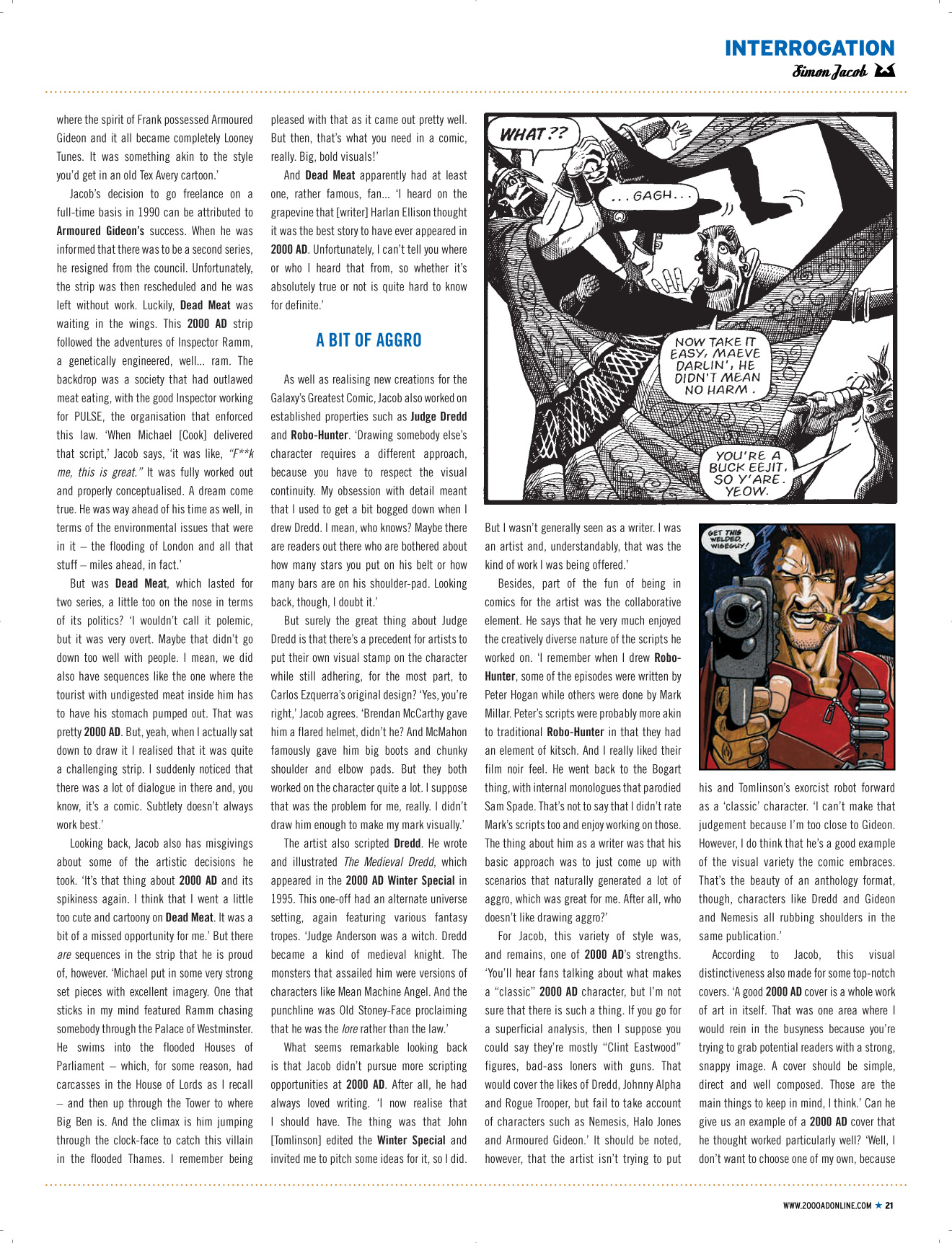 Read online Judge Dredd Megazine (Vol. 5) comic -  Issue #319 - 21