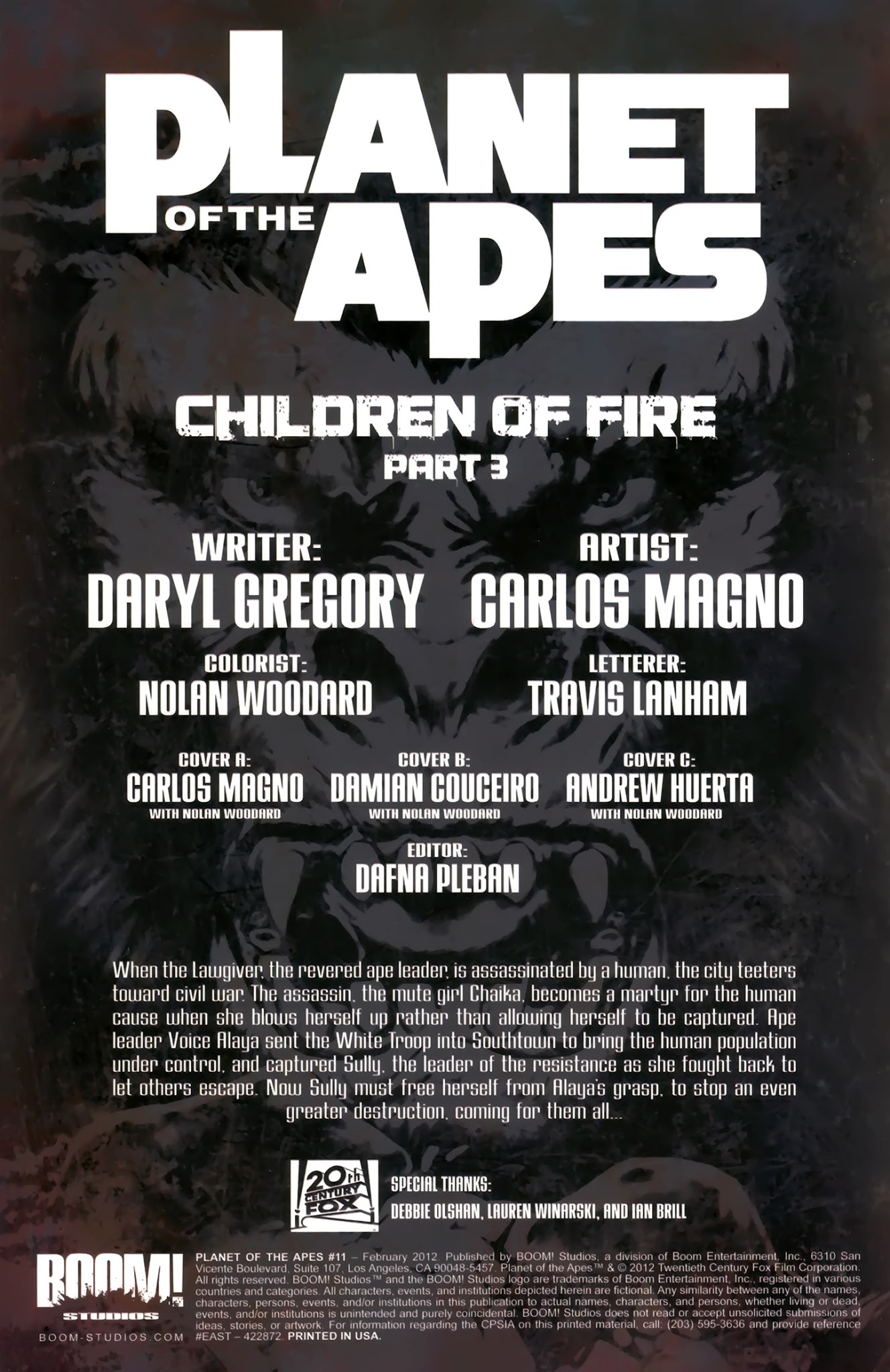 Read online Planet of the Apes (2011) comic -  Issue #11 - 4