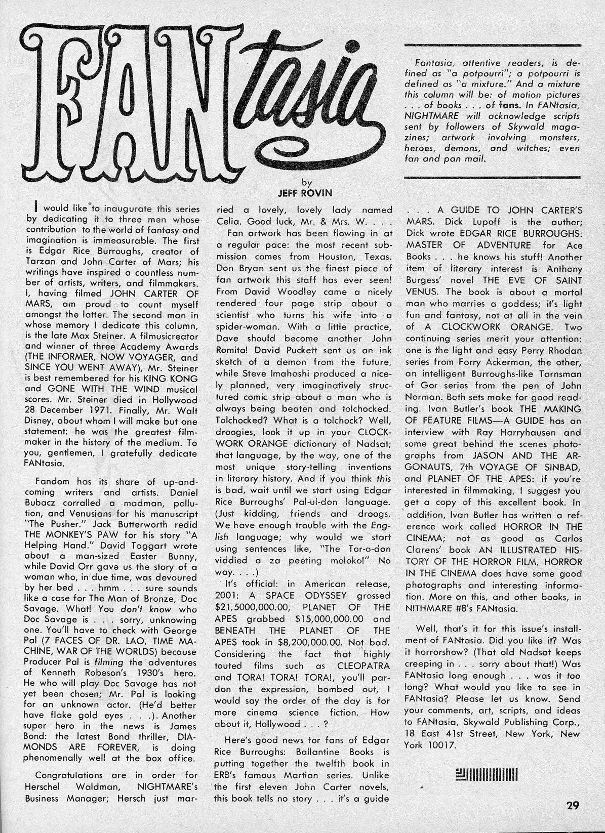 Read online Nightmare (1970) comic -  Issue #7 - 29