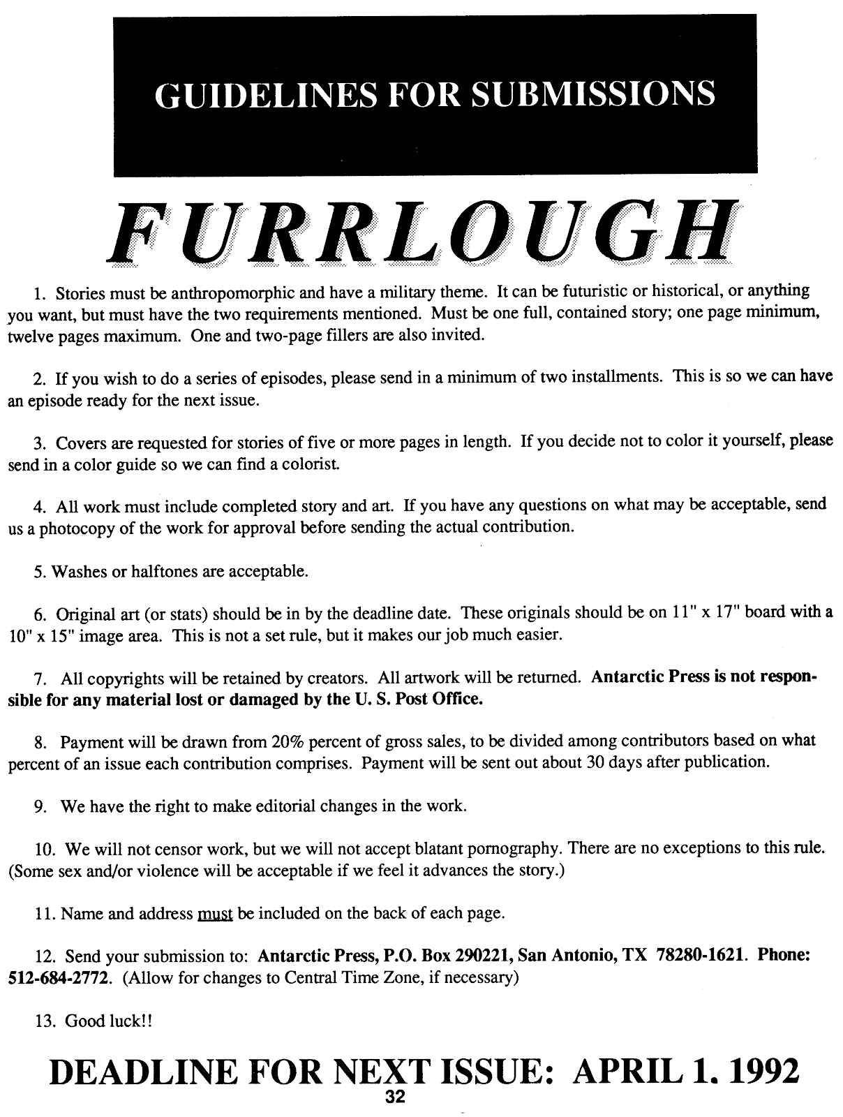 Furrlough issue 2 - Page 34