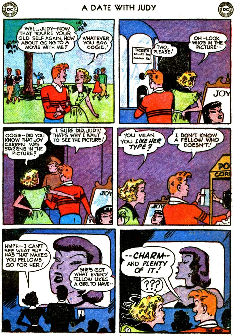 Read online A Date with Judy comic -  Issue #26 - 19