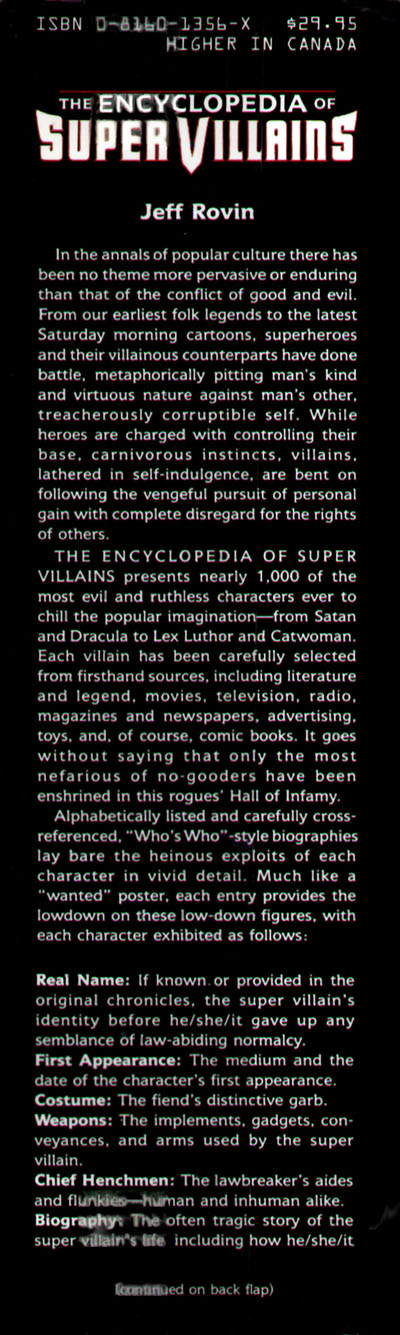Read online The Encyclopedia of Super Villains comic -  Issue # TPB (Part 1) - 2