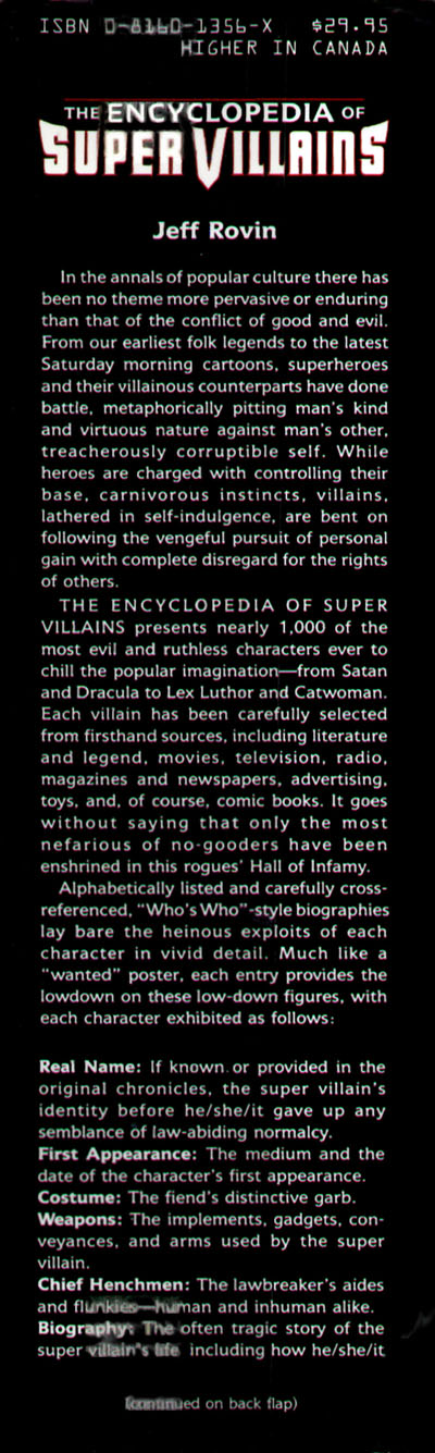 Read online The Encyclopedia of Super Villains comic -  Issue # TPB (Part 1) - 2