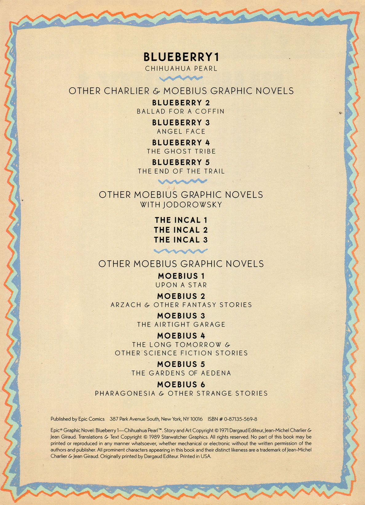 Read online Epic Graphic Novel: Blueberry comic -  Issue #1 - 4