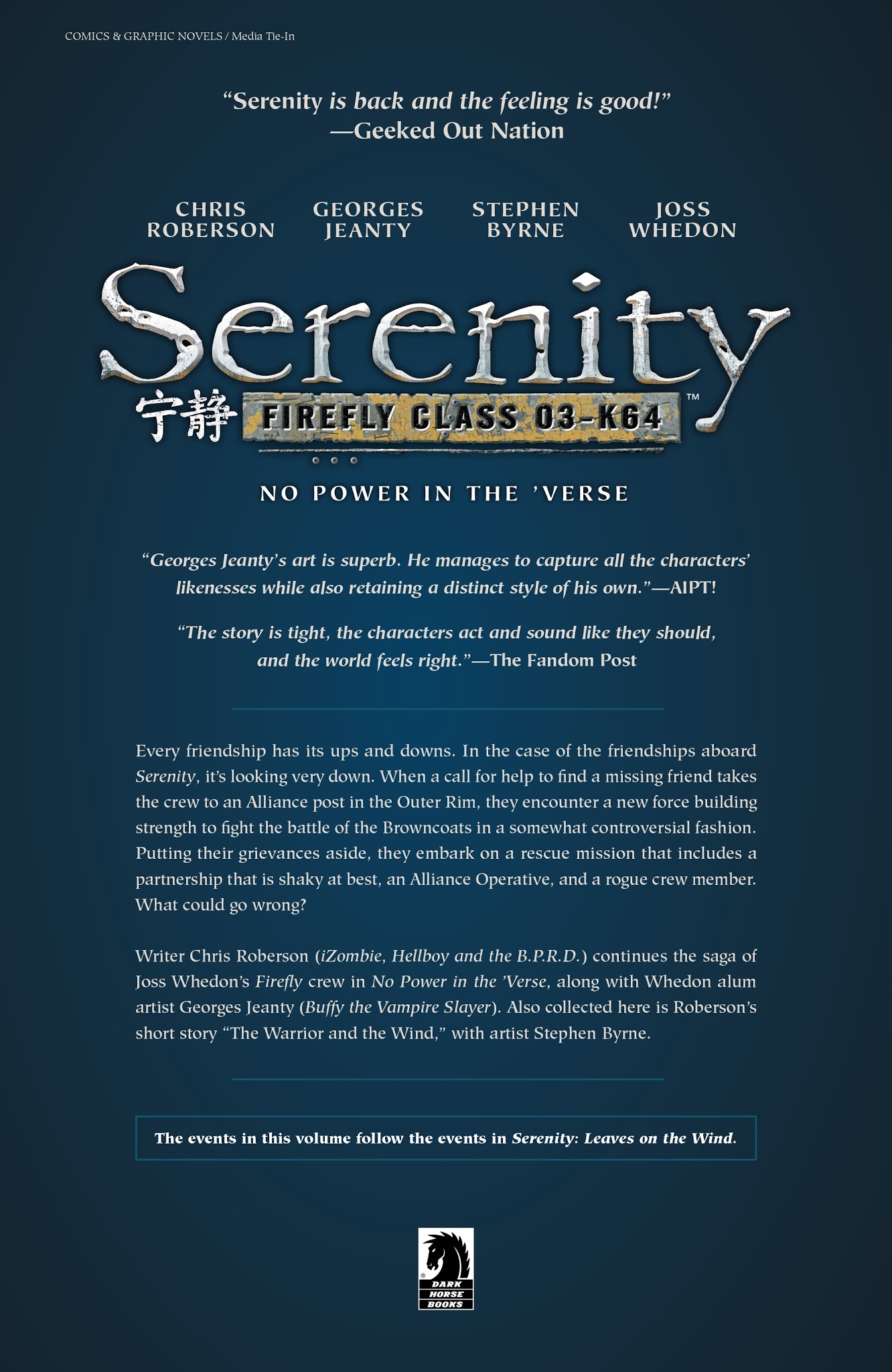 Read online Serenity: Firefly Class 03-K64 – No Power in the 'Verse comic -  Issue # _TPB - 168