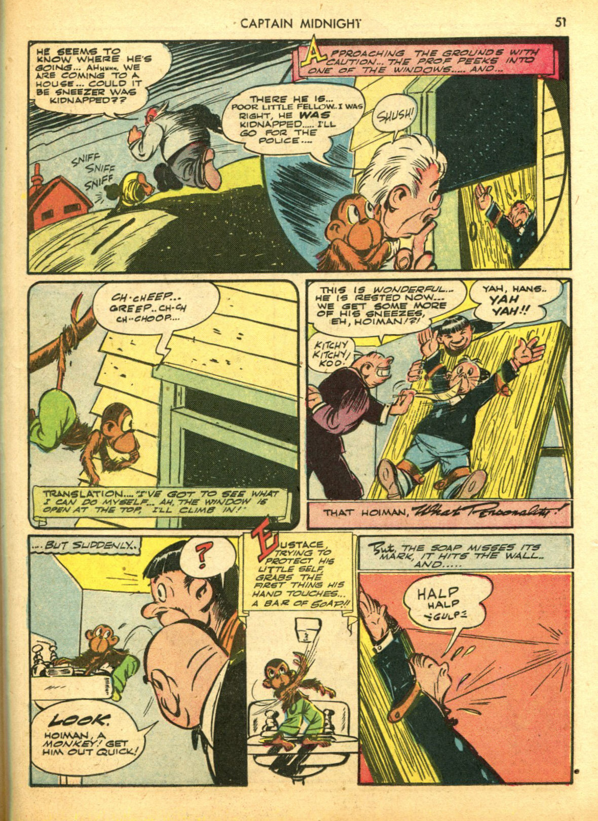 Read online Captain Midnight (1942) comic -  Issue #5 - 51