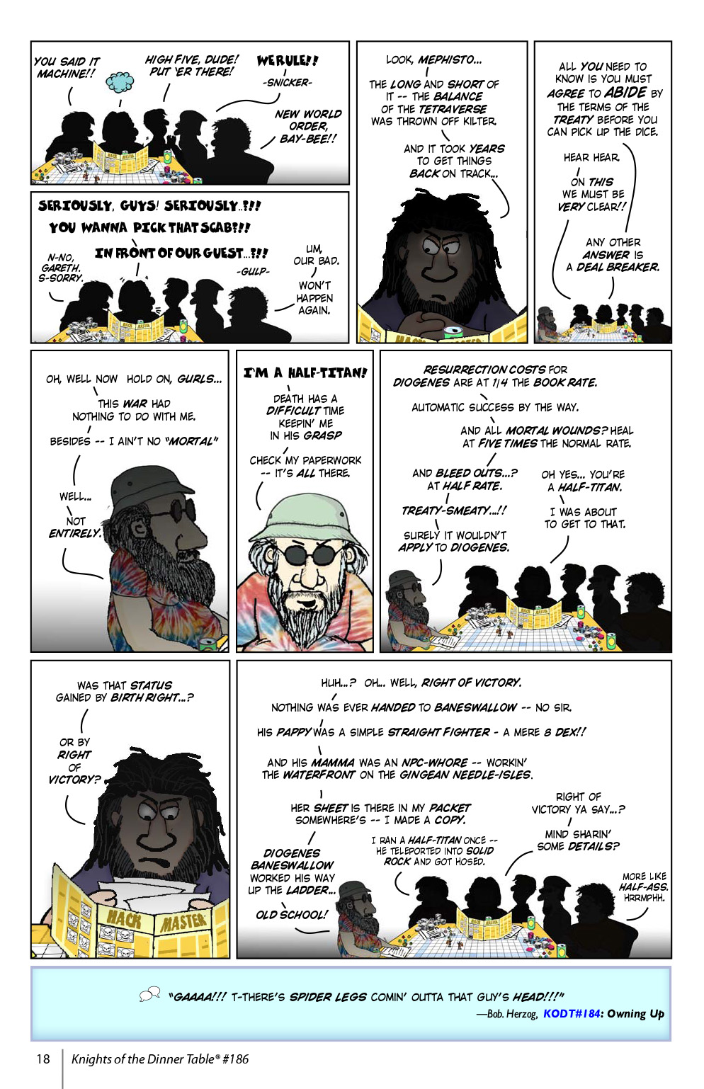 Read online Knights of the Dinner Table comic -  Issue #186 - 20