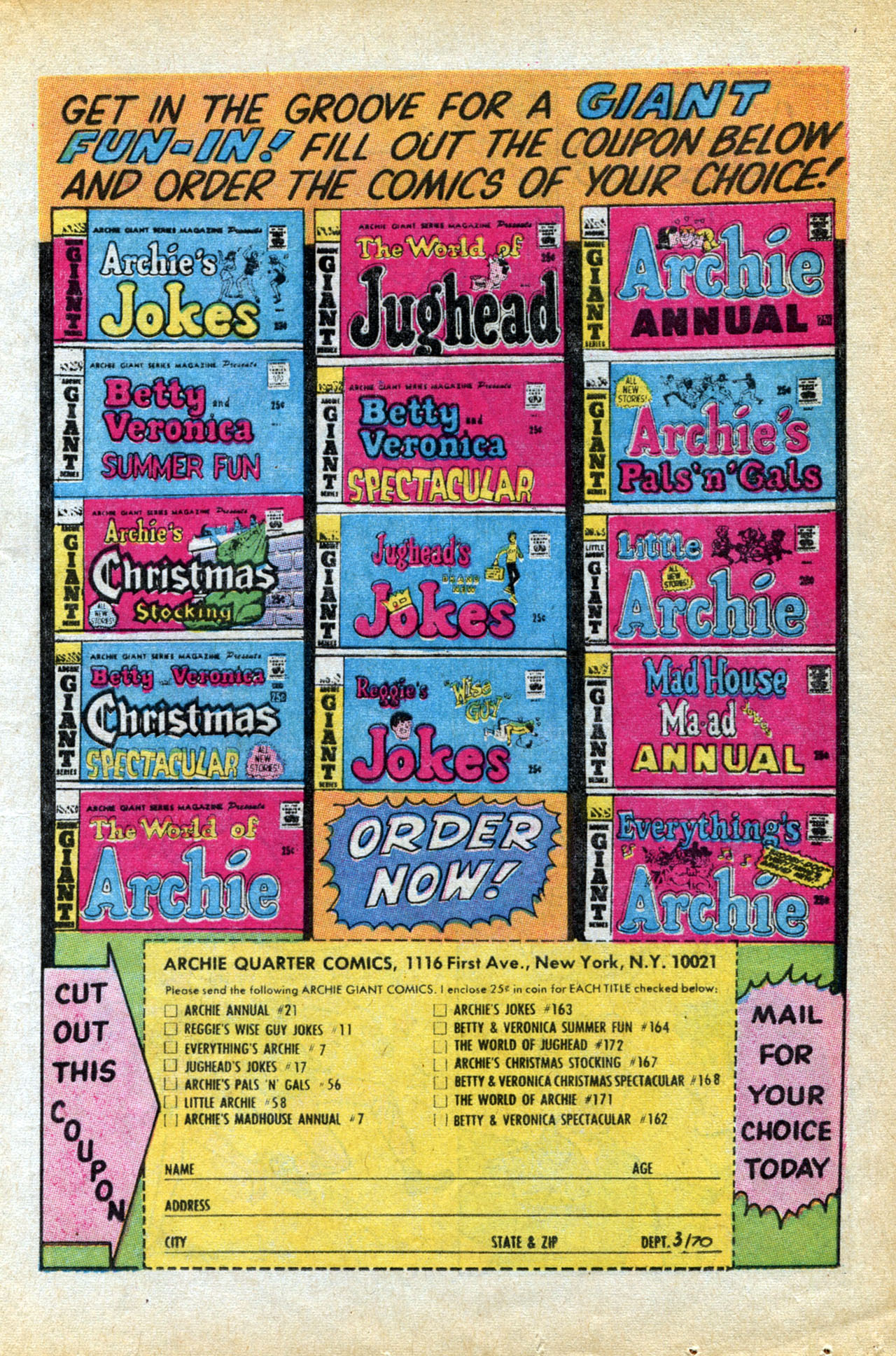 Read online Archie's Joke Book Magazine comic -  Issue #146 - 19