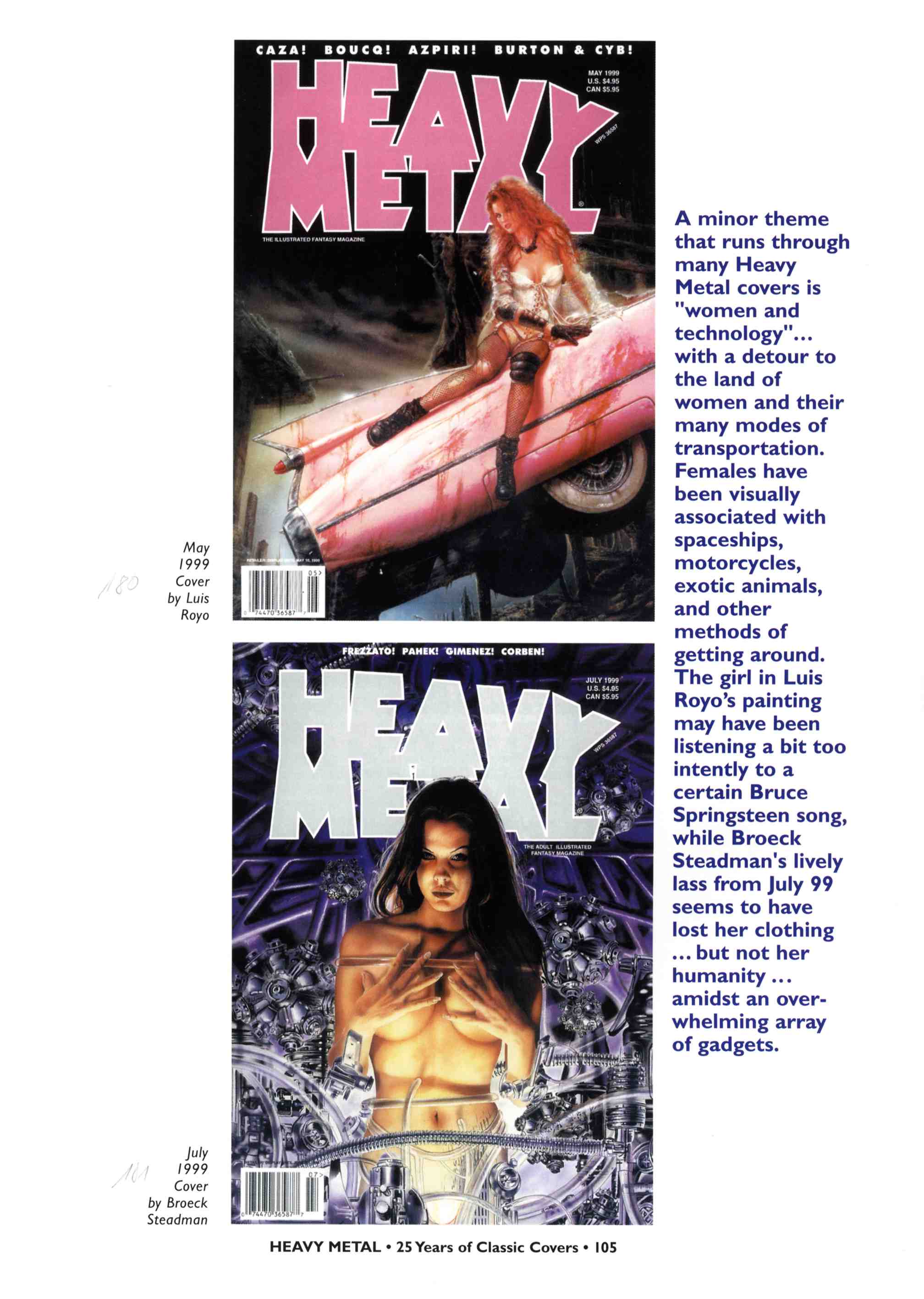 Read online Heavy Metal: 25 Years of Classic Covers comic -  Issue # TPB - 111