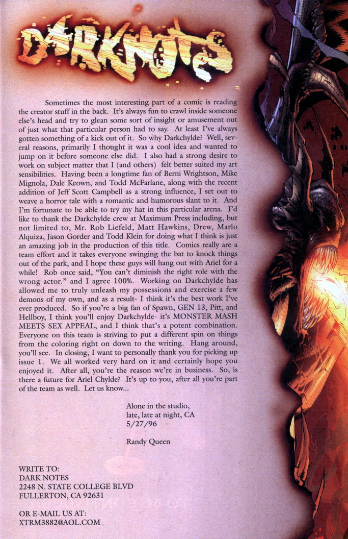 Read online Darkchylde comic -  Issue #1 - 31