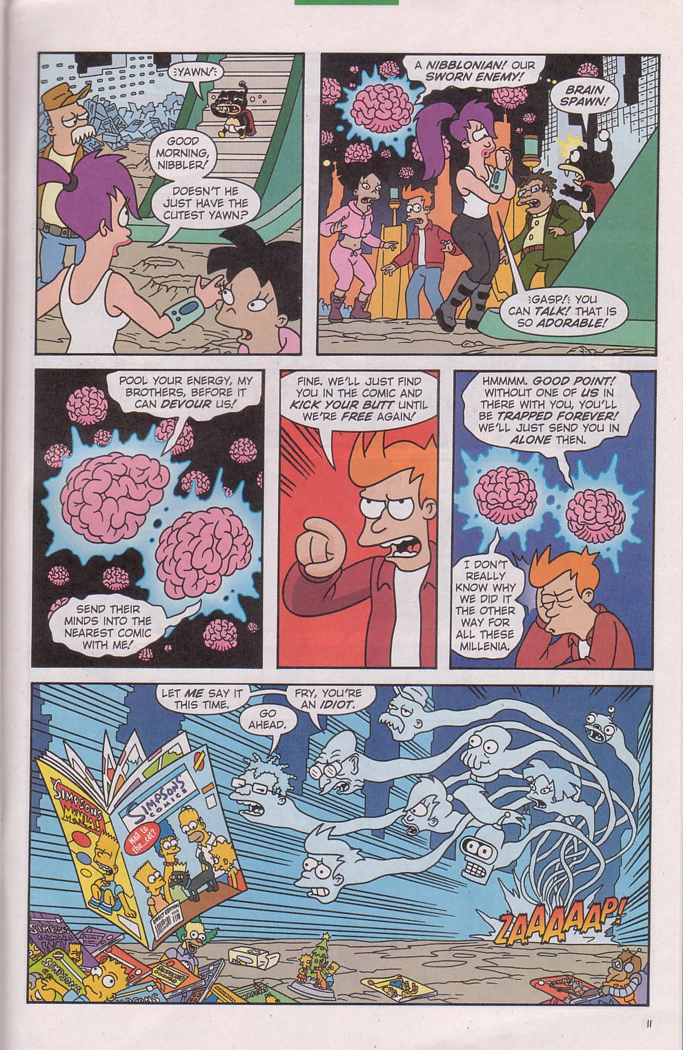 The Futurama/Simpsons Infinitely Secret Crossover Crisis issue 1 - Page 13