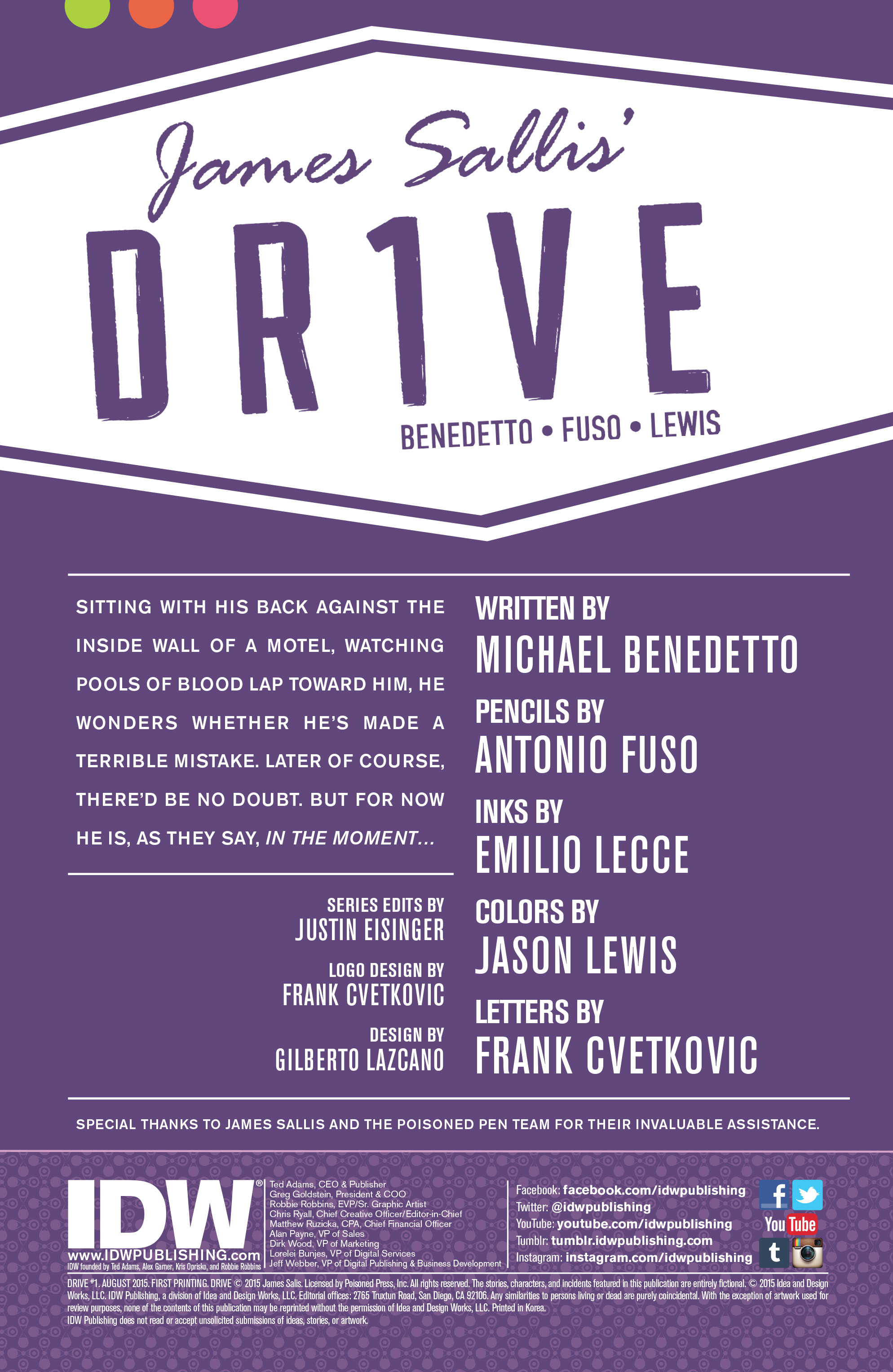 Read online Drive comic -  Issue #1 - 2