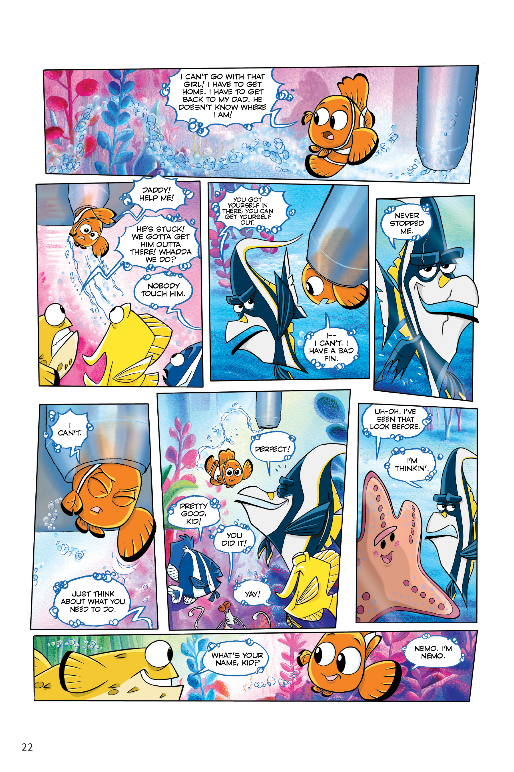 Read online Disney/PIXAR Finding Nemo and Finding Dory: The Story of the Movies in Comics comic -  Issue # TPB - 22