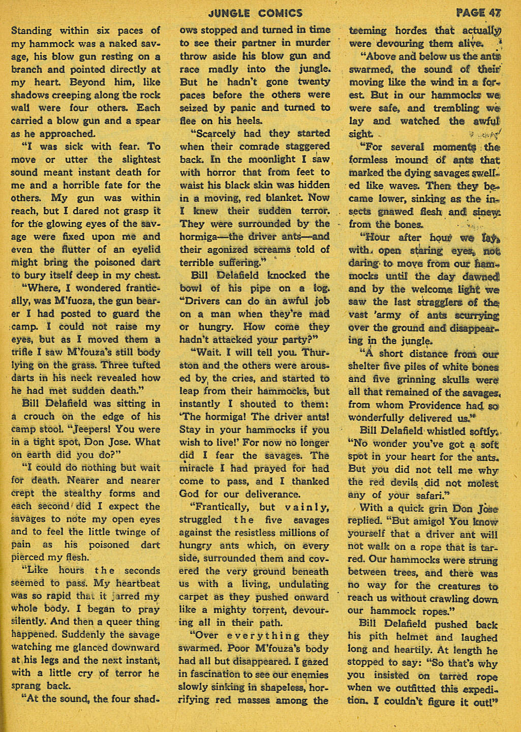 Read online Jungle Comics comic -  Issue #41 - 49