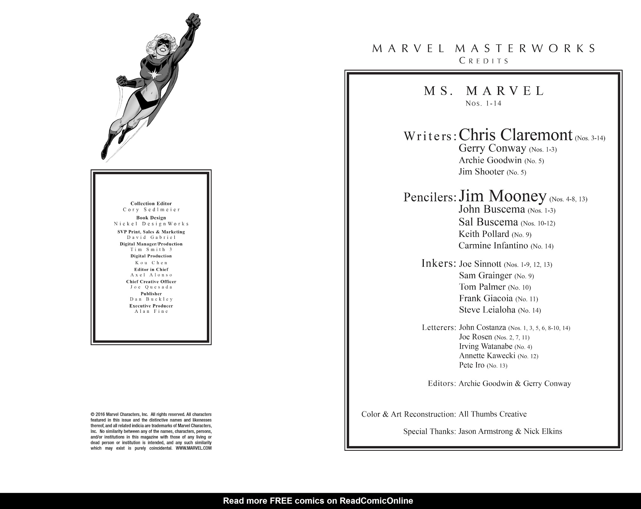 Read online Marvel Masterworks: Ms. Marvel comic -  Issue # TPB 1 - 3