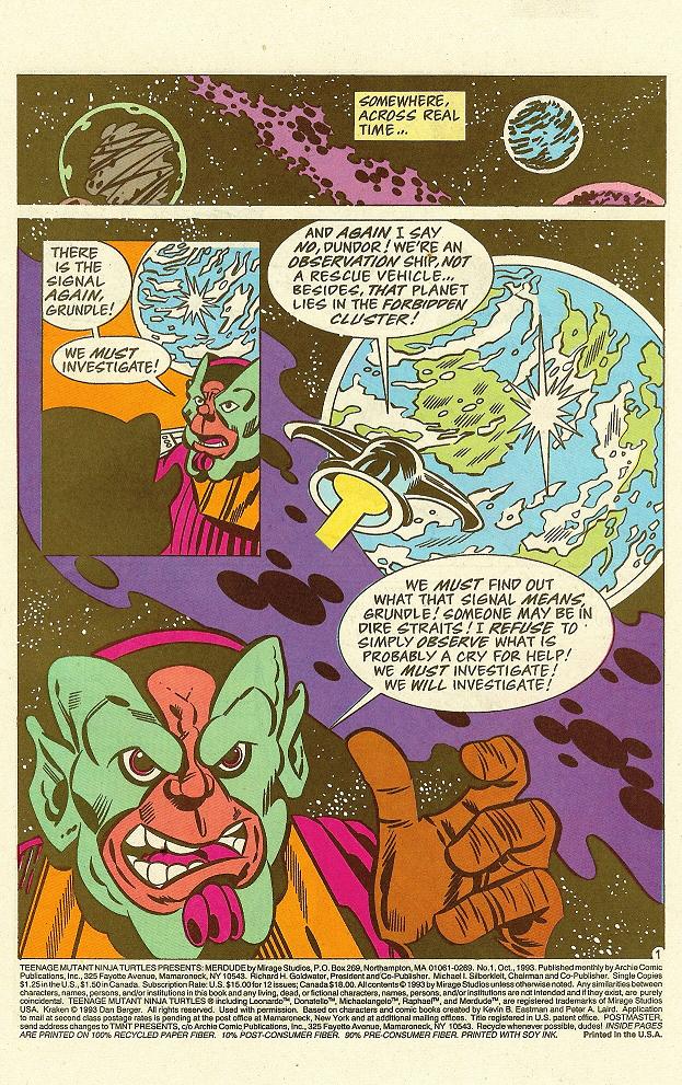 Read online Teenage Mutant Ninja Turtles Presents: Merdude comic -  Issue #1 - 2