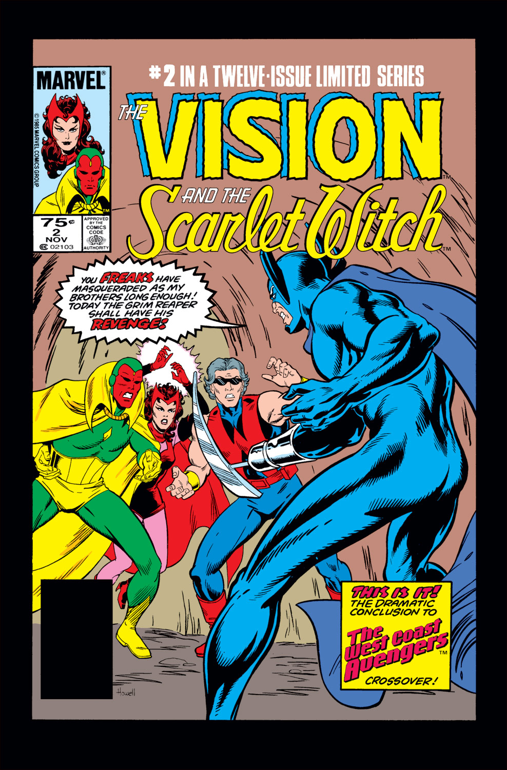 Read online The Vision and the Scarlet Witch (1985) comic -  Issue #2 - 1