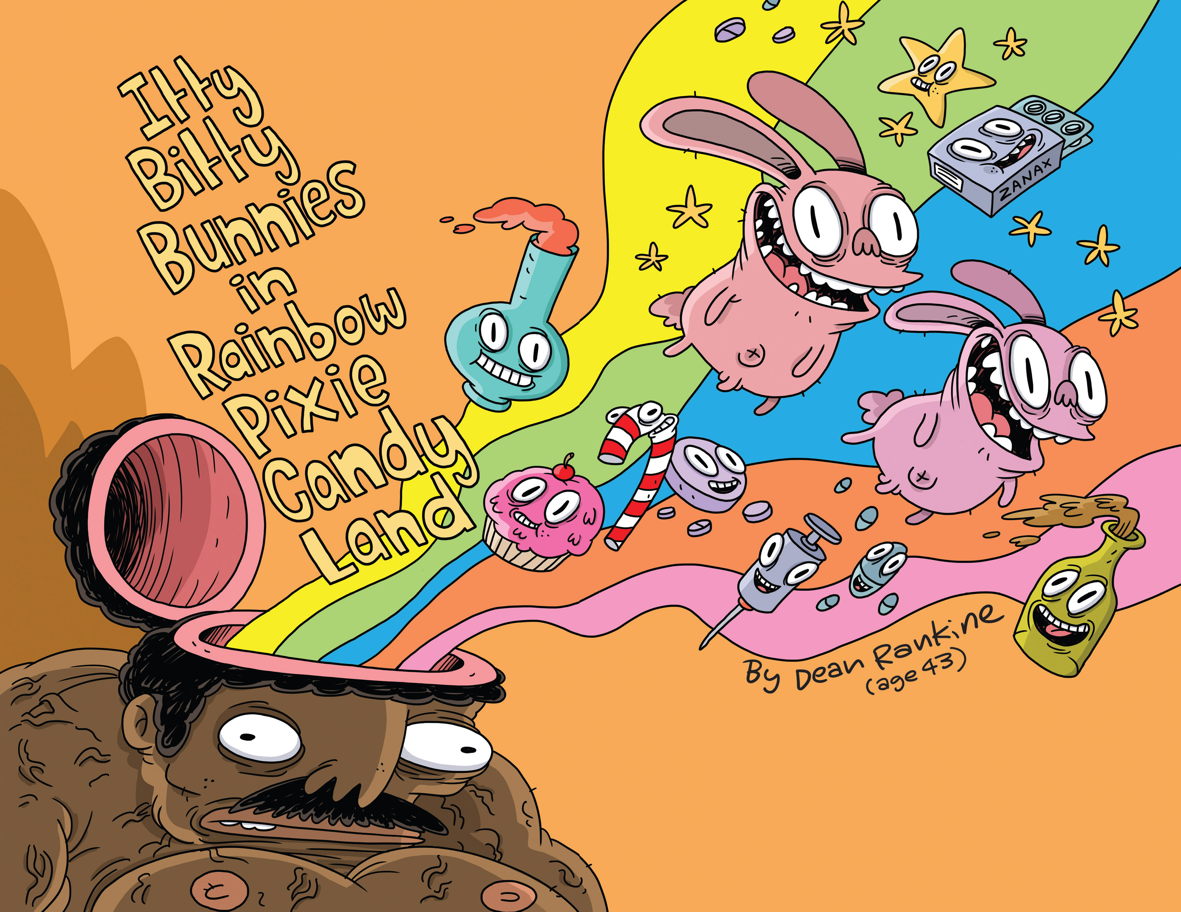 Read online Itty Bitty Bunnies In Rainbow Pixie Candy Land: Bong Genie comic -  Issue # Full - 4