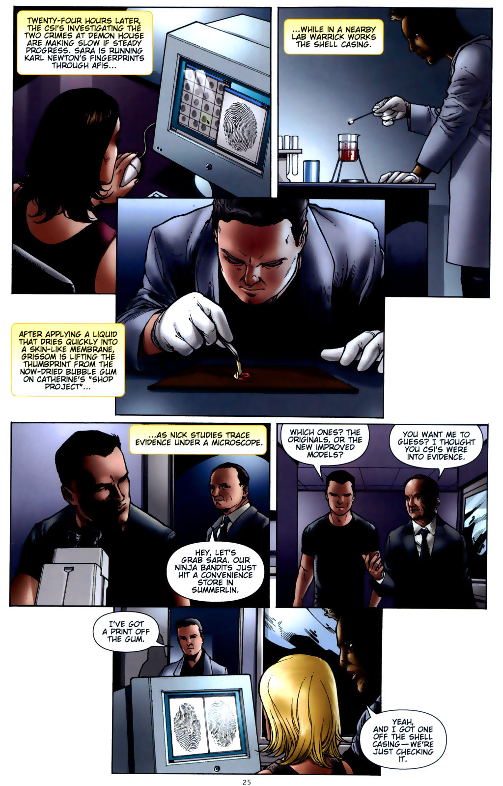 Read online CSI: Crime Scene Investigation: Demon House comic -  Issue #3 - 23