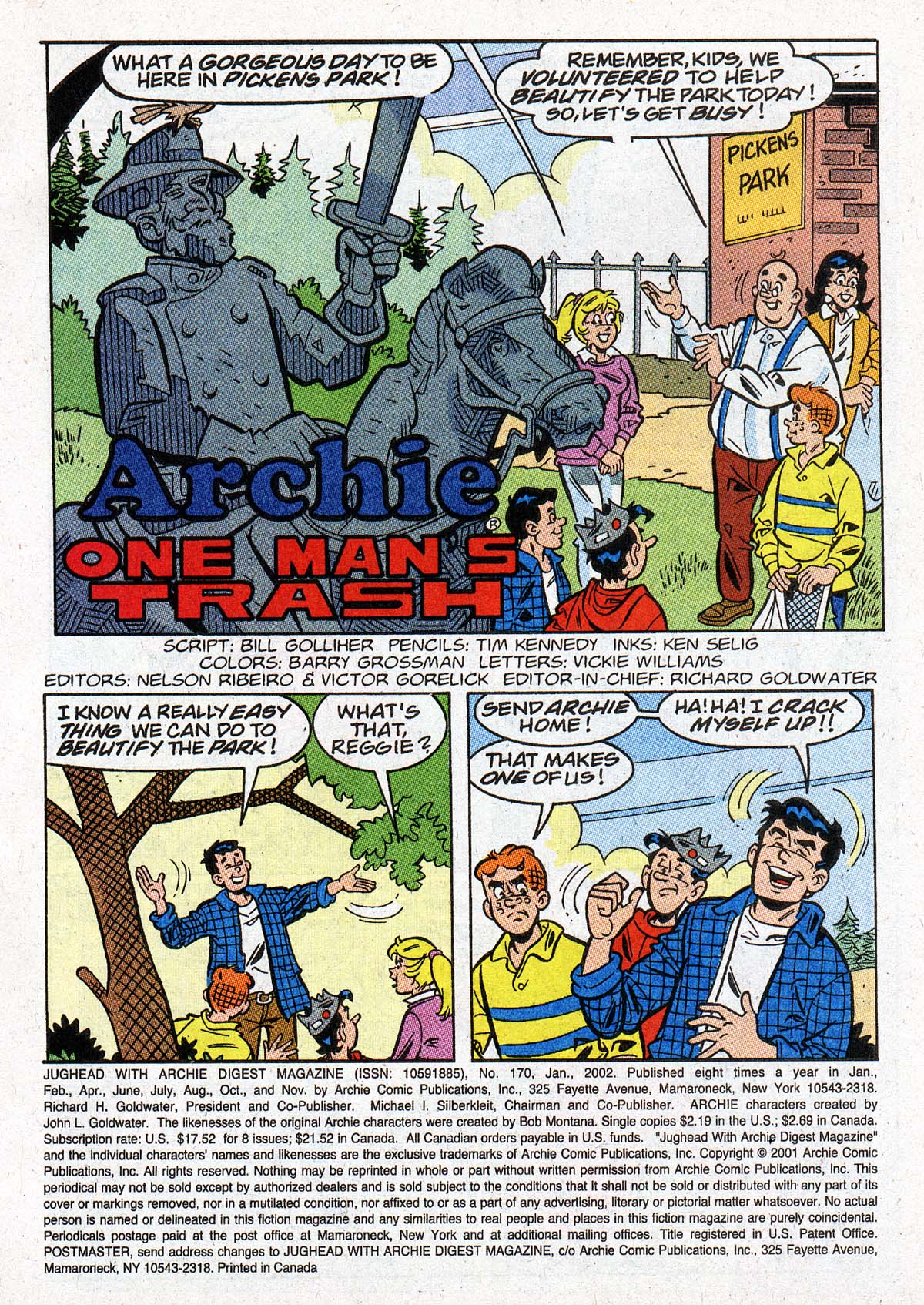 Read online Jughead with Archie Digest Magazine comic -  Issue #170 - 2