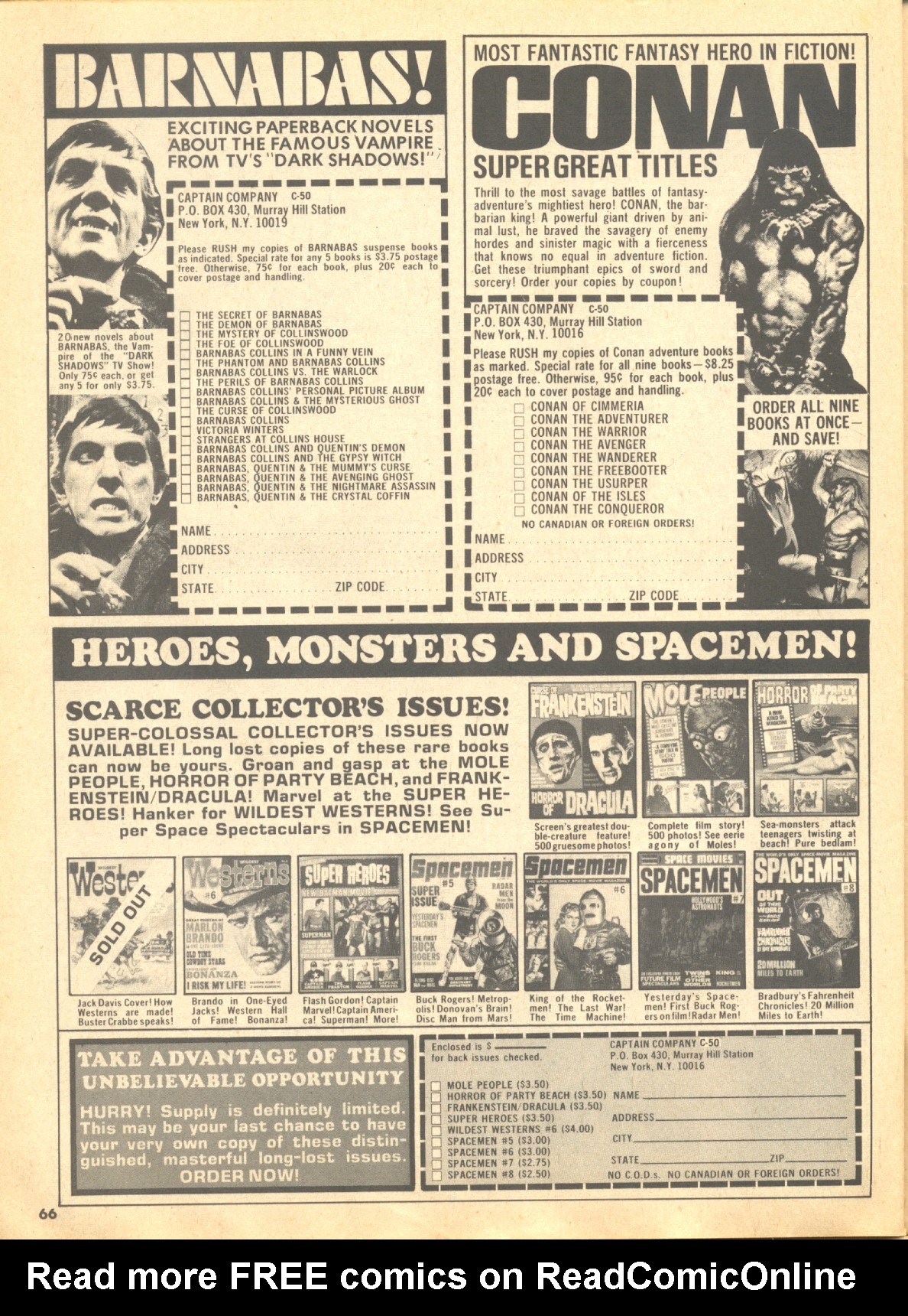 Read online Creepy (1964) comic -  Issue #50 - 58