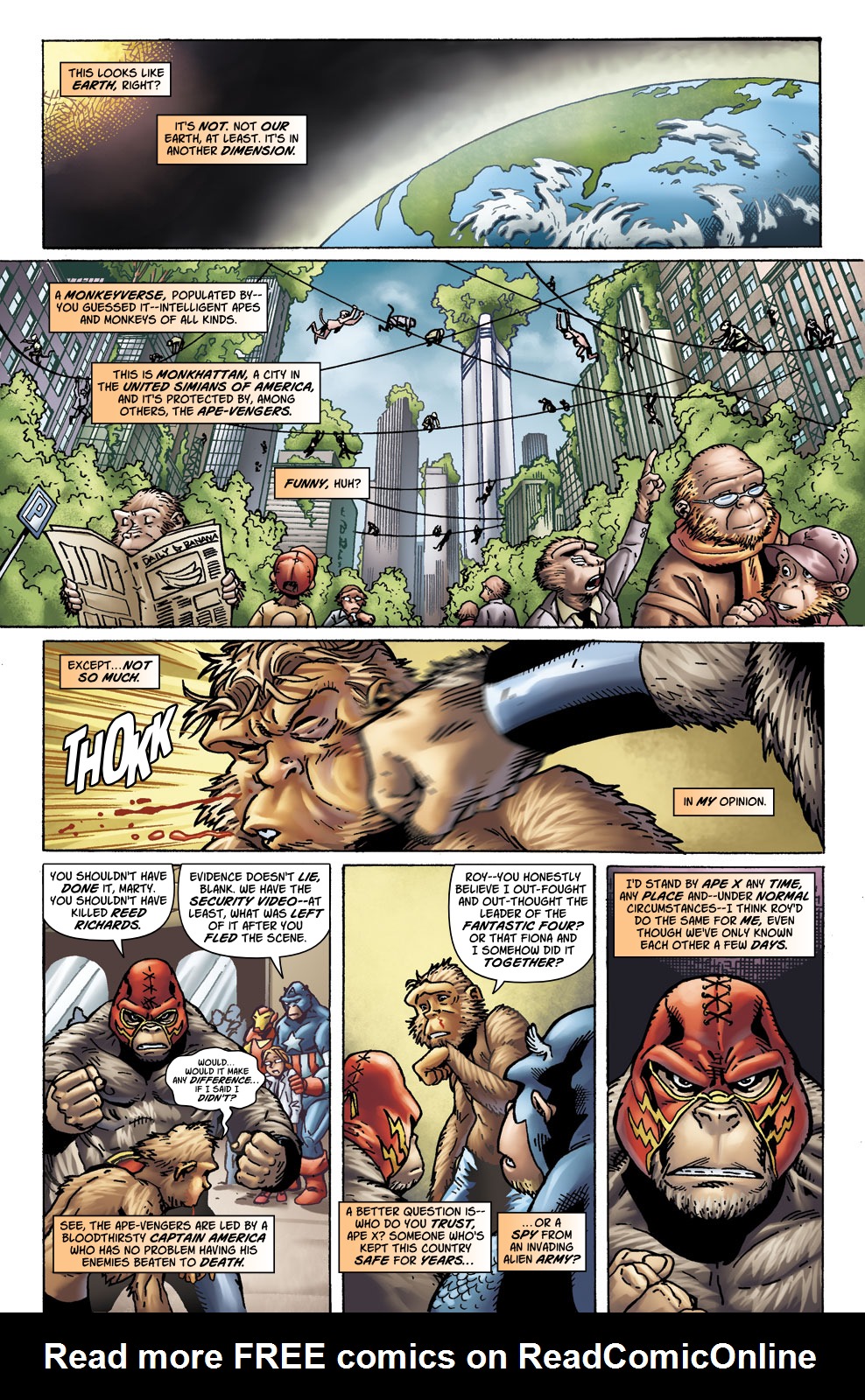 Read online Marvel Apes comic -  Issue #4 - 4