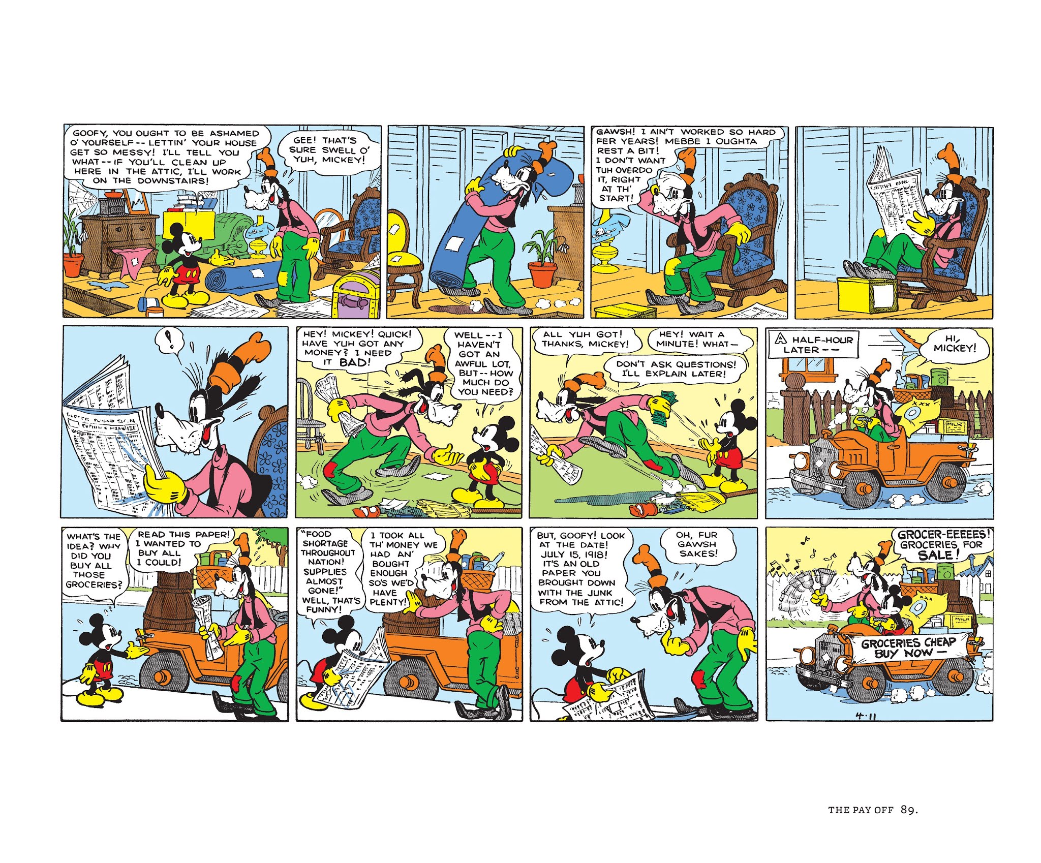 Read online Walt Disney's Mickey Mouse Color Sundays comic -  Issue # TPB 2 (Part 1) - 89