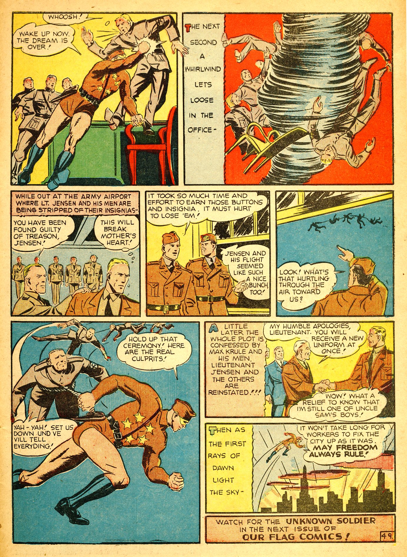 Read online Our Flag Comics comic -  Issue #2 - 50