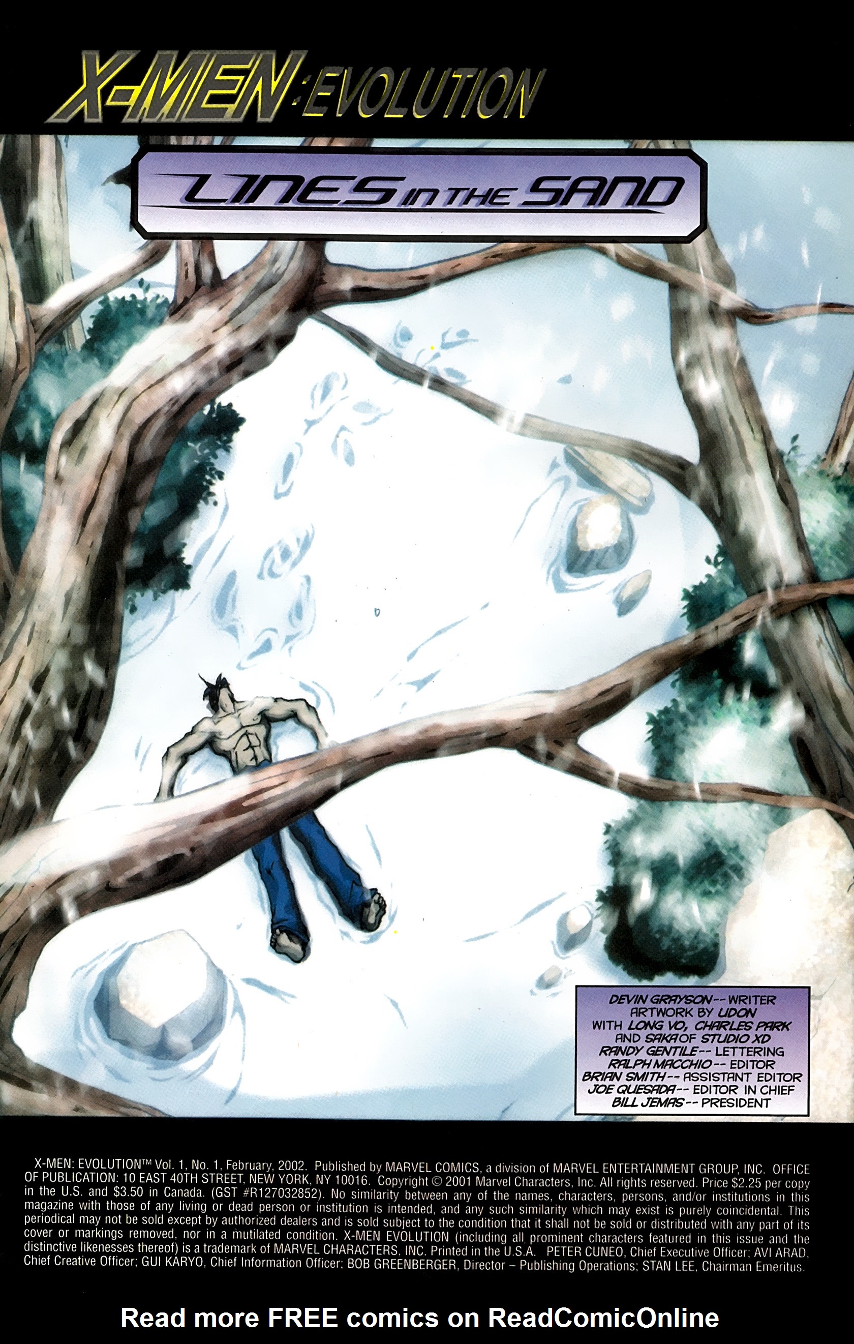 Read online X-Men: Evolution comic -  Issue #1 - 2