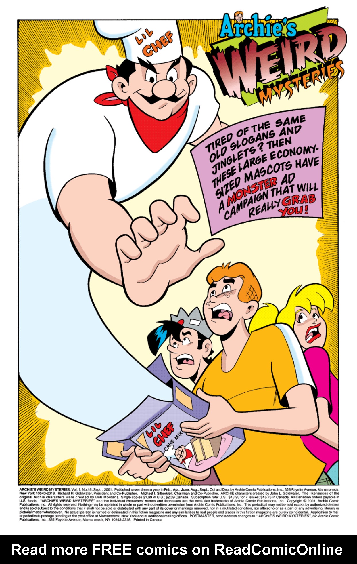 Read online Archie's Weird Mysteries comic -  Issue #15 - 2
